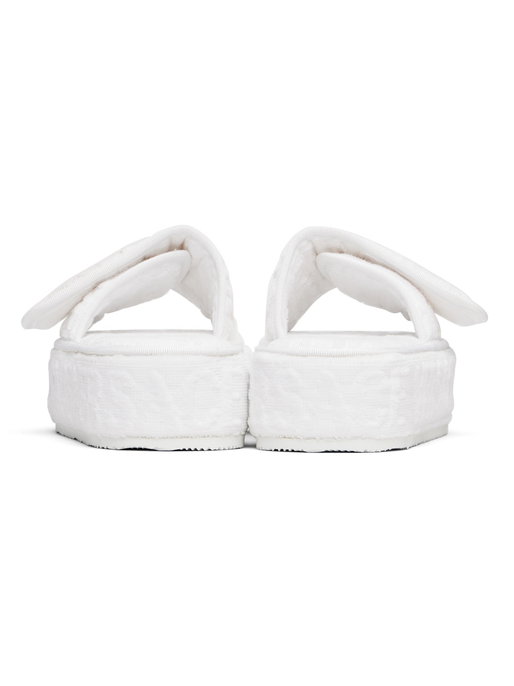 White 'Versace Allover' Slippers - 2