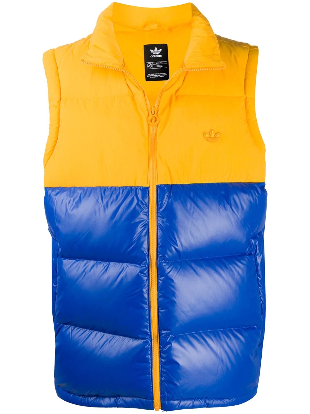 colour-block gilet - 1