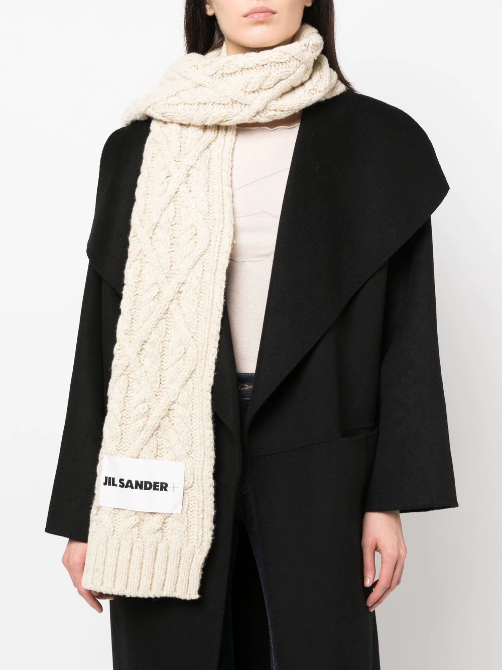 cable-knit scarf - 2