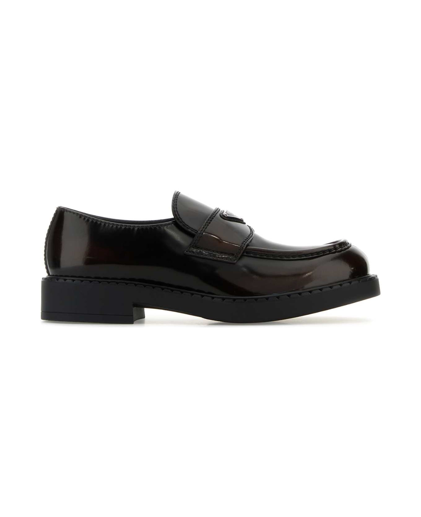 Dark Brown Leather Chocolate Loafers - 1