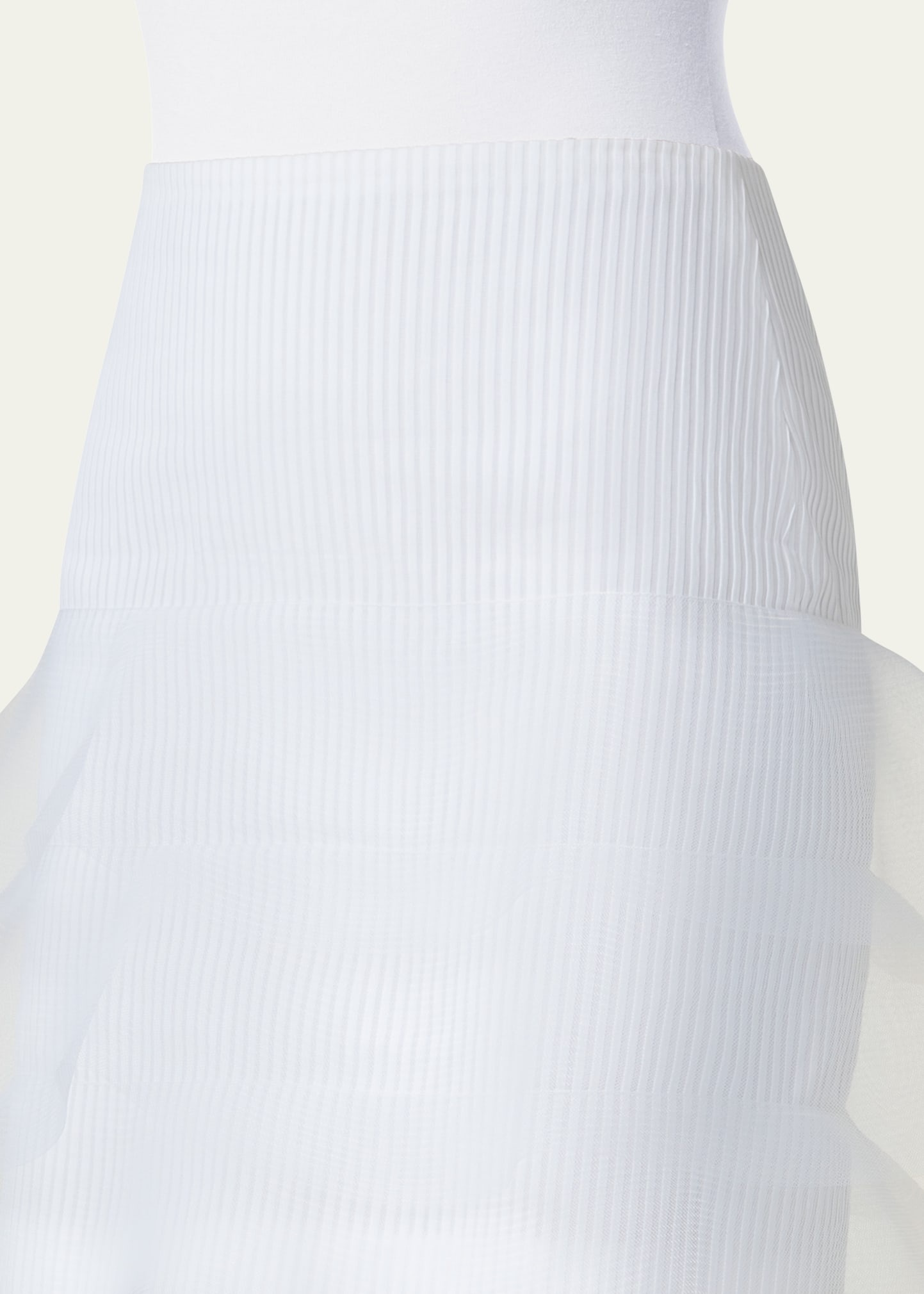 Ruffle-Trim Ribbed Mini Skirt - 5