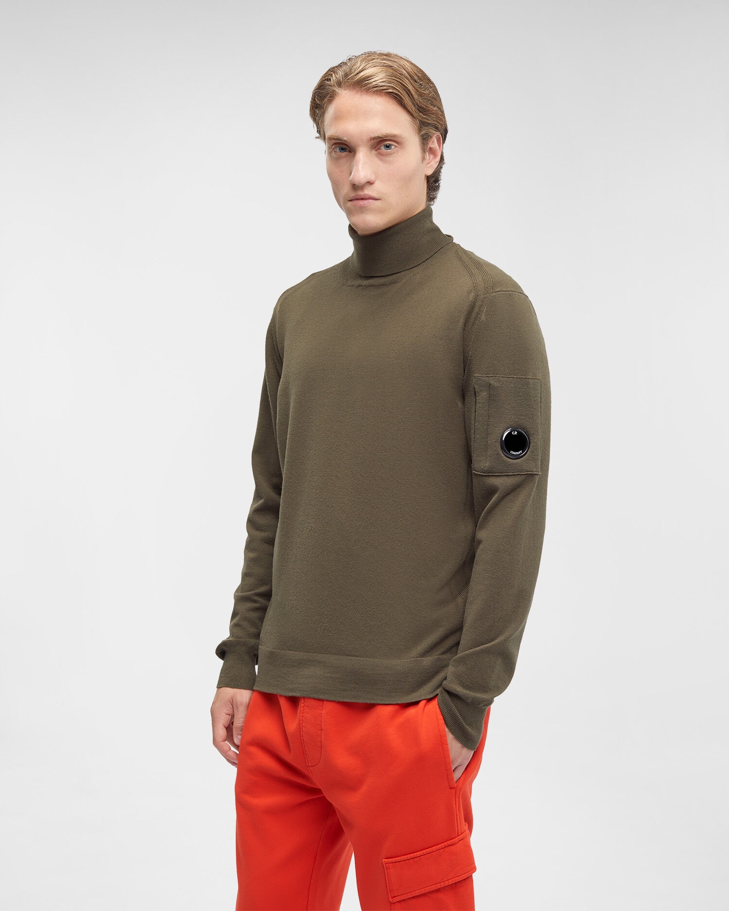 C.P. Company Extafine Merino Wool Roll Neck Knit | REVERSIBLE