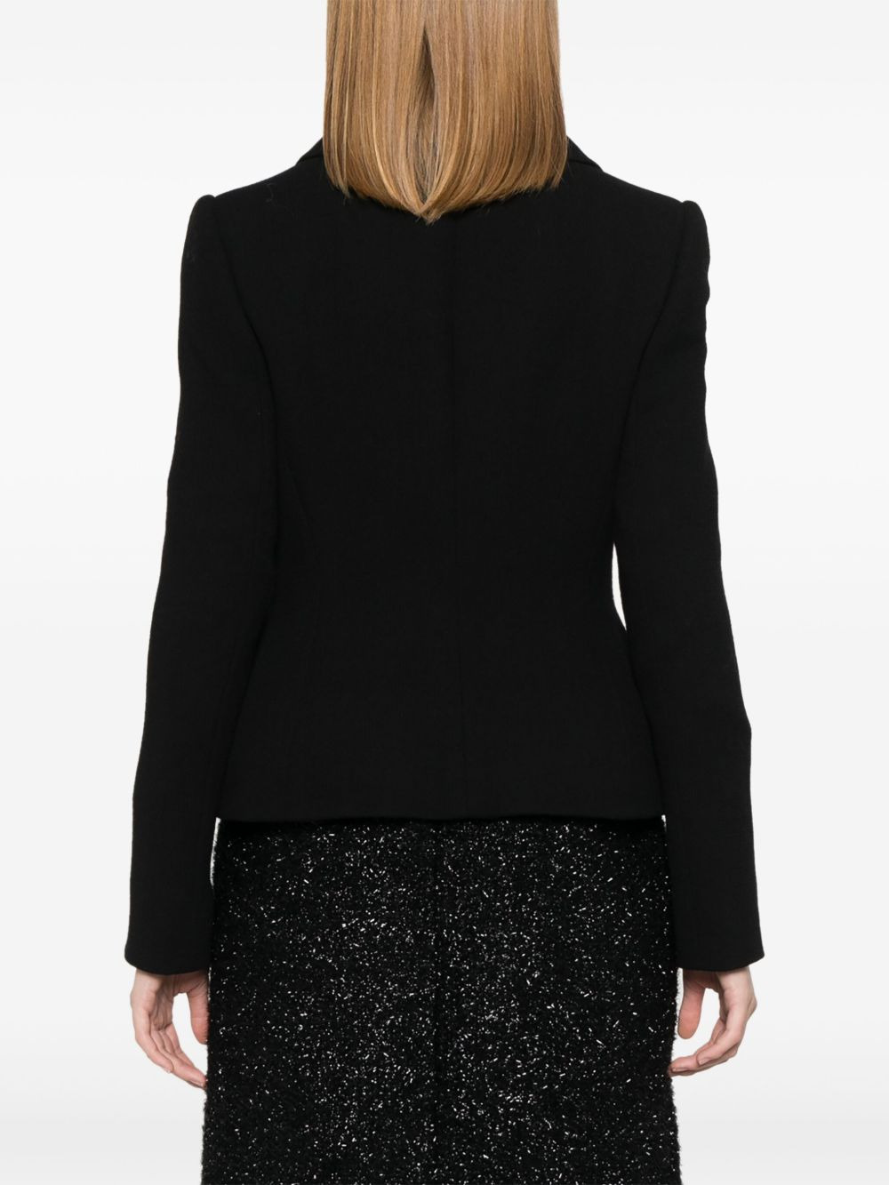crepe blazer - 4