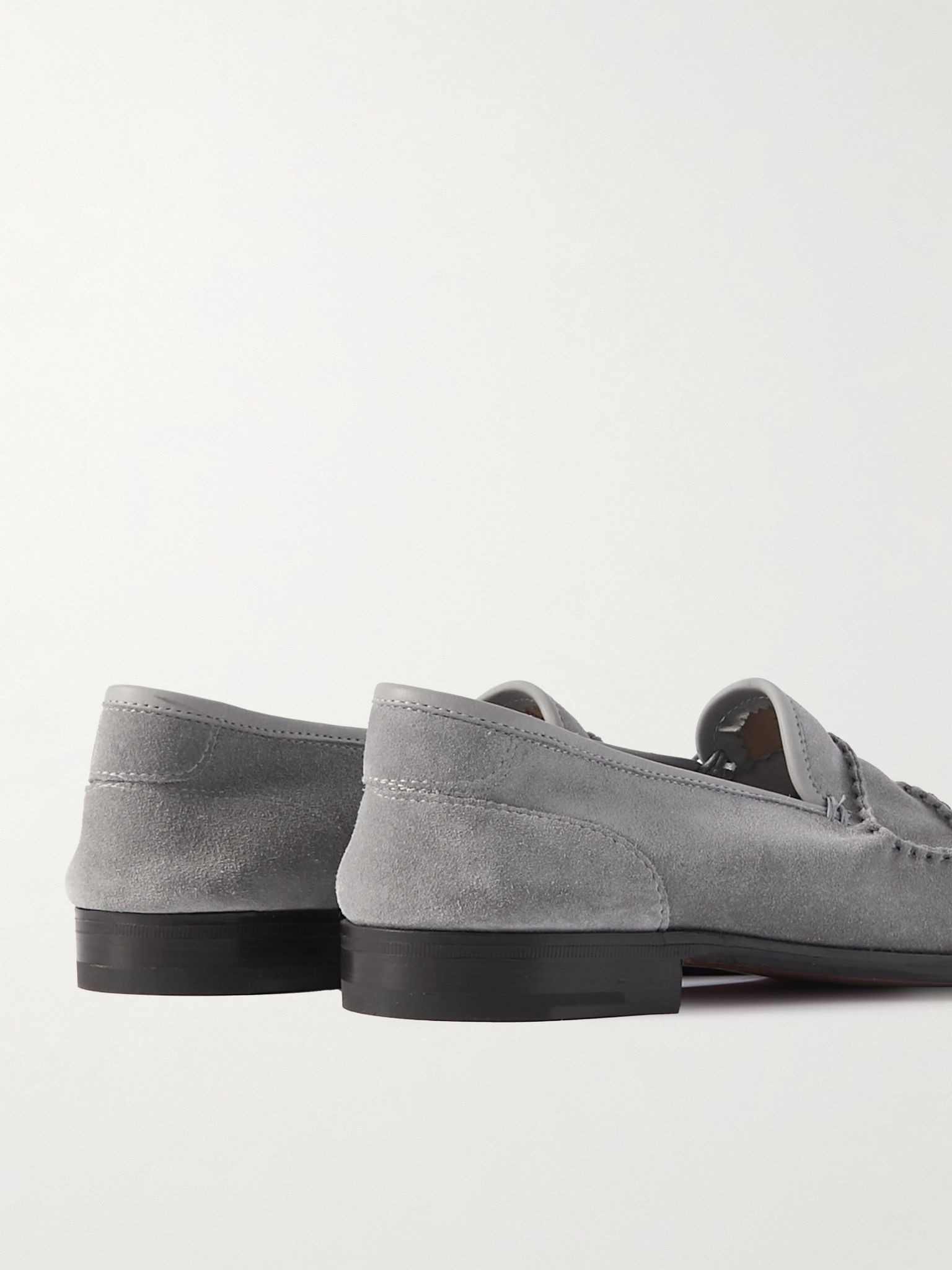 Bath Suede Loafers Gray - 5