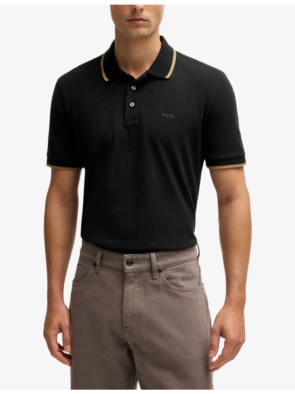 Logo-Print Short-Sleeve Cotton Polo - 3