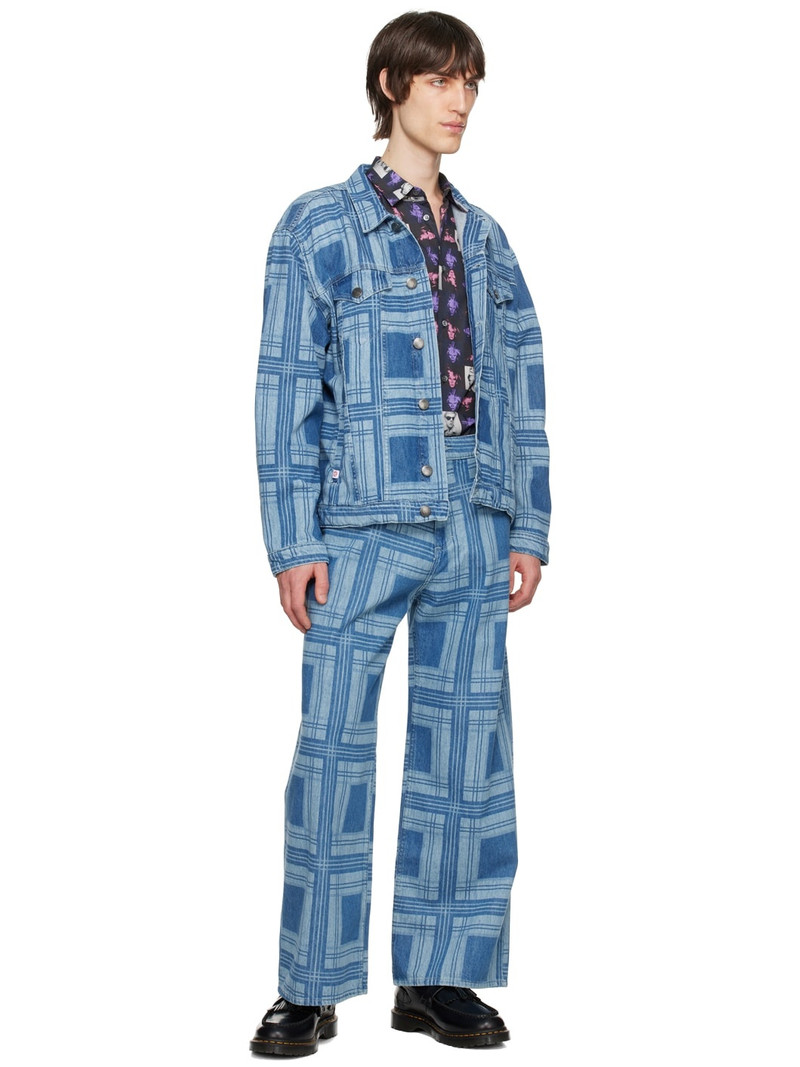 CHARLES JEFFREY LOVERBOY Blue Wide Jeans outlook