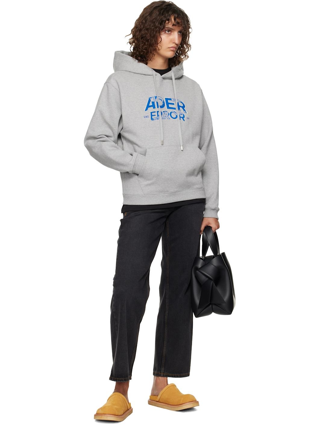 Gray Distressed Logo Hoodie - 4