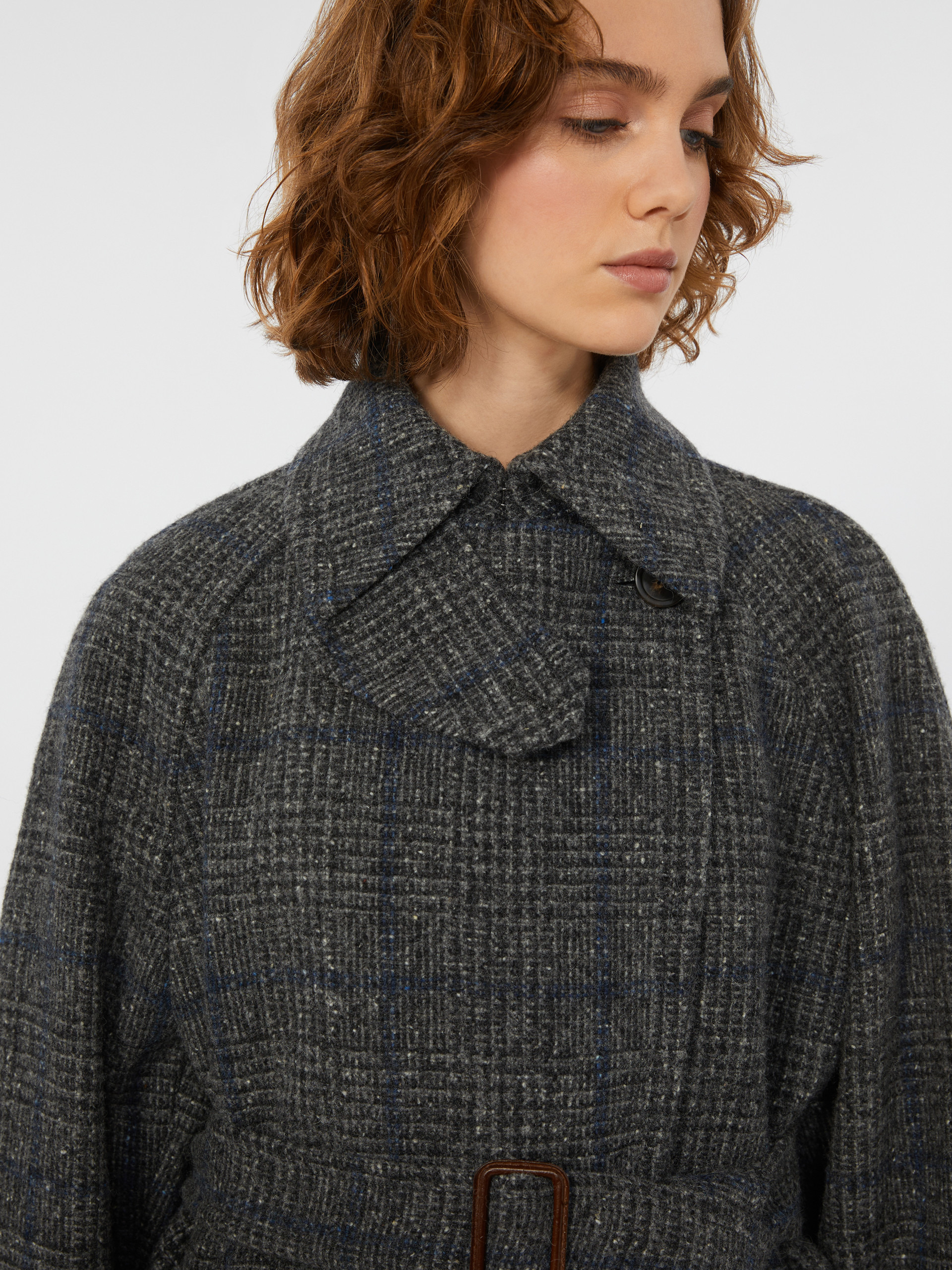 SESTRI Long wool tweed coat - 5