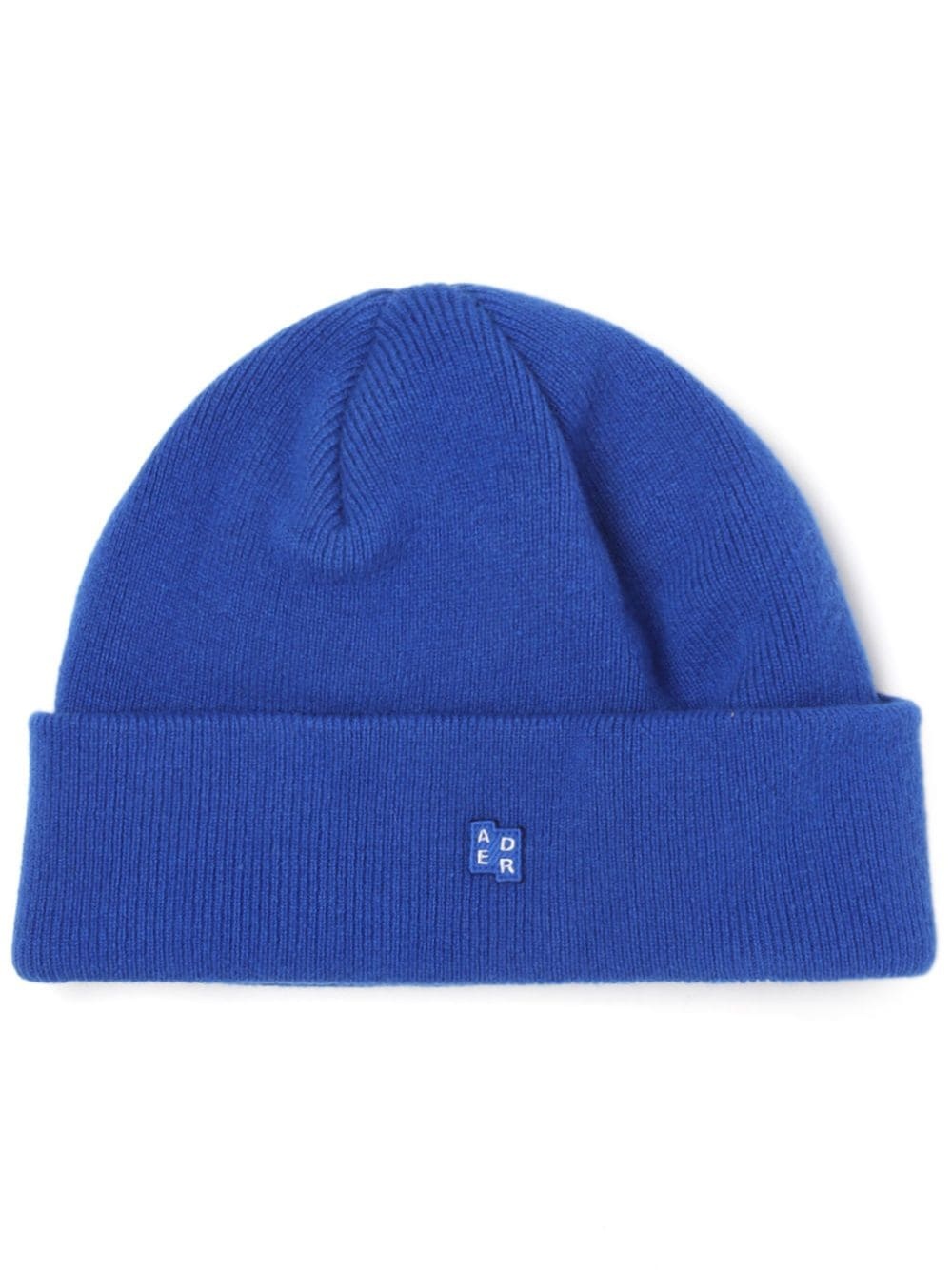 logo-appliquÃ© ribbed-knit beanie - 1