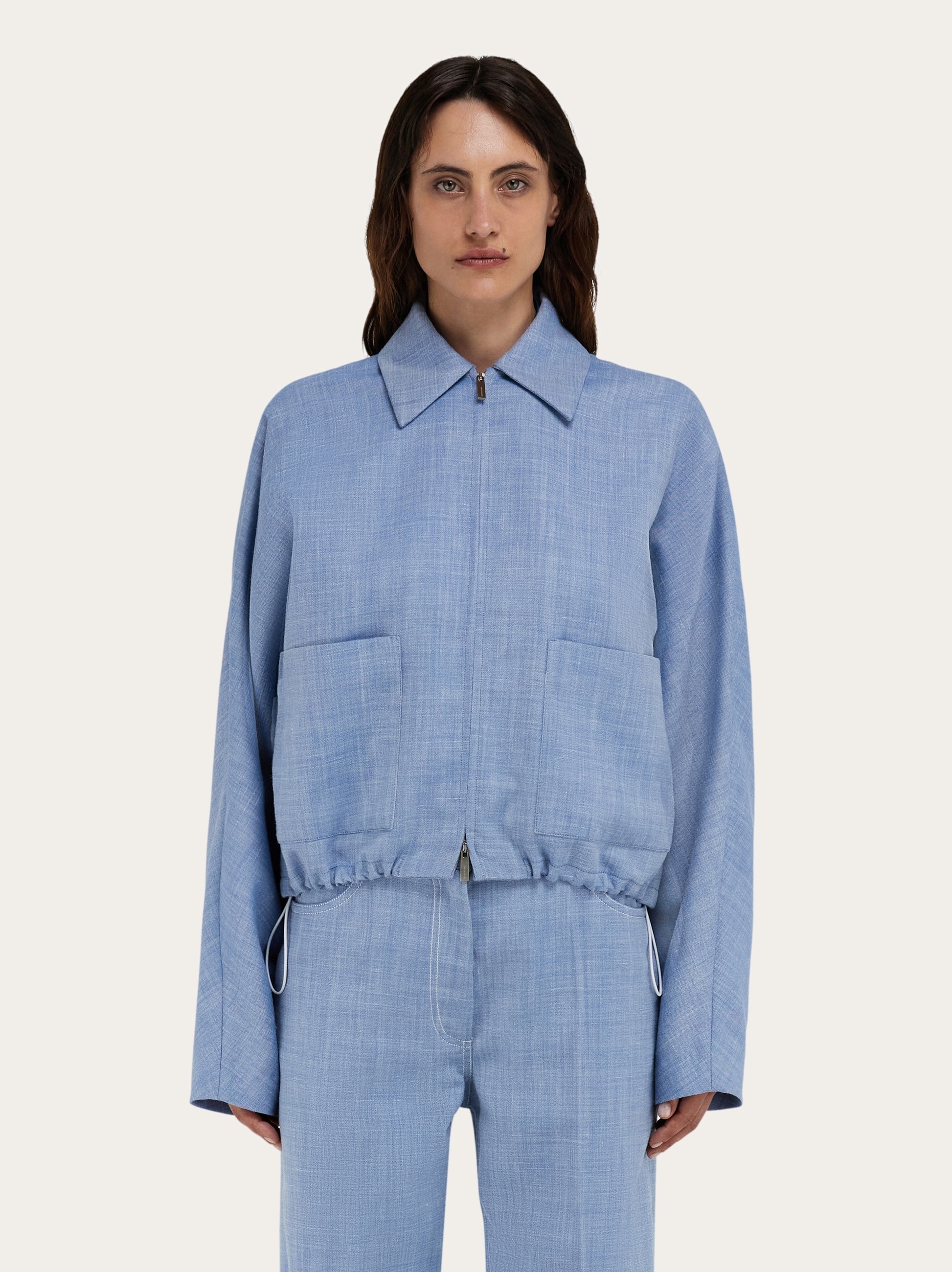Cropped bomber - 2