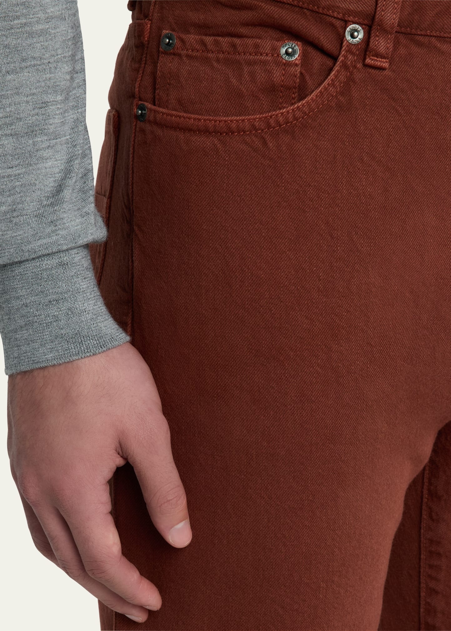 Men's 5-Pocket Denim Pants - 5