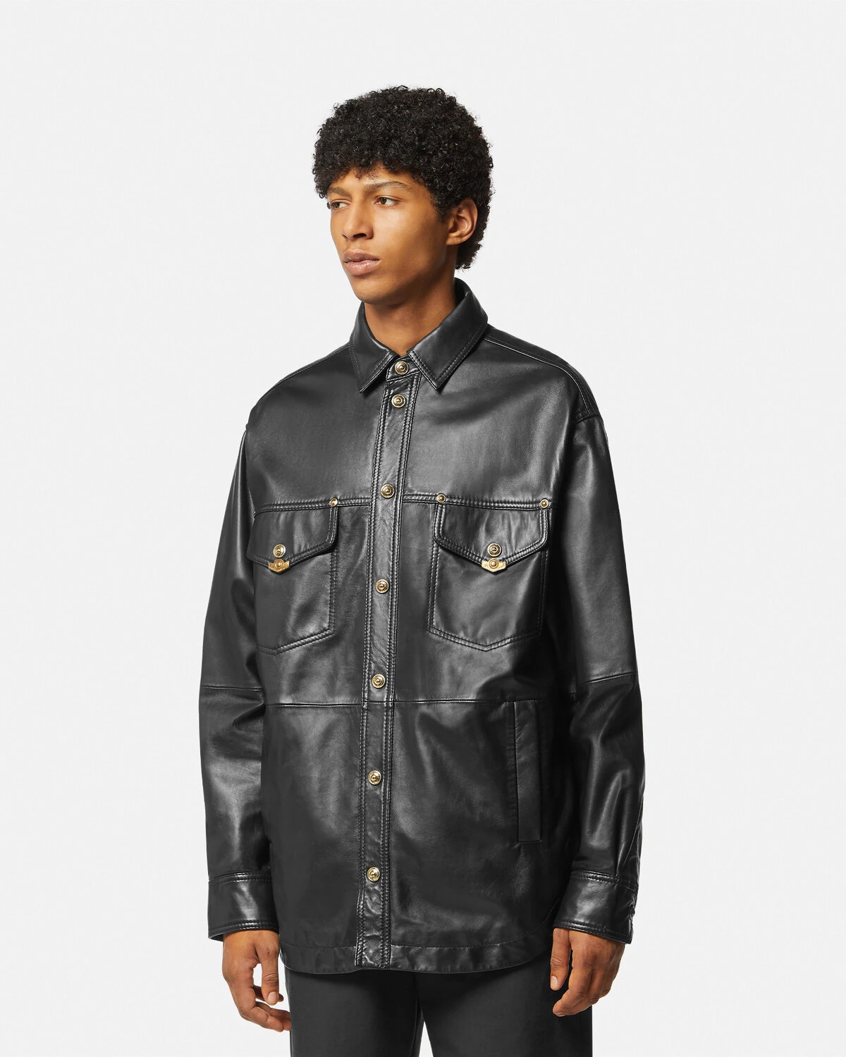 Leather Blouson Jacket - 4