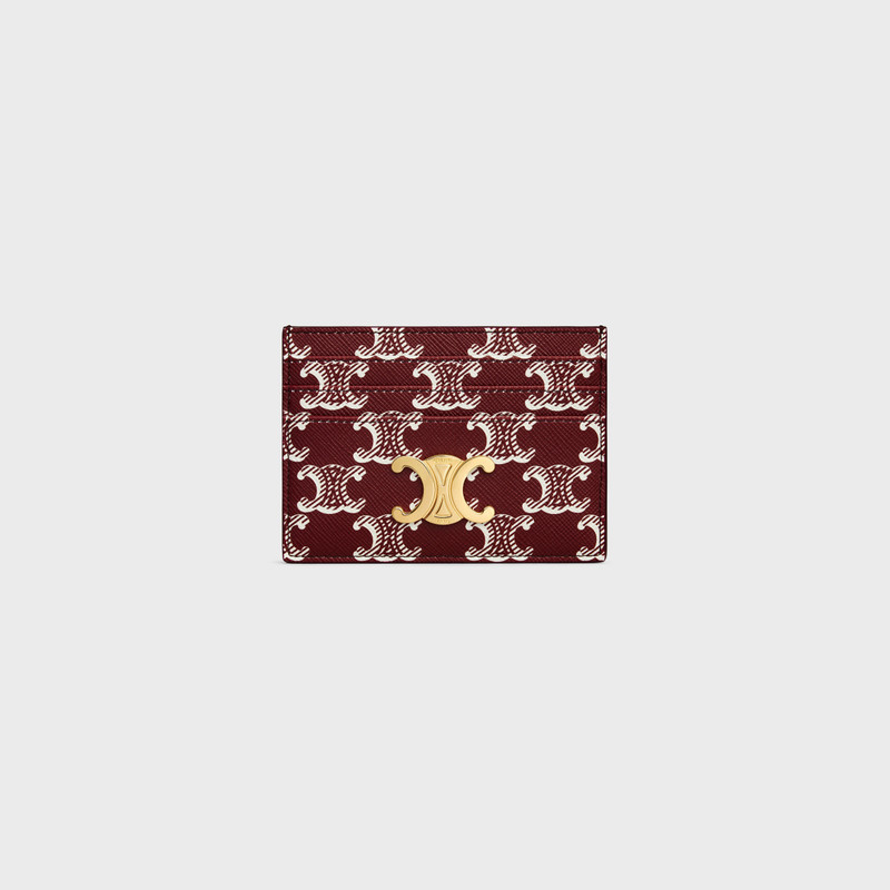 TRIOMPHE CARD HOLDER in Triomphe Canvas Two-Tone 1