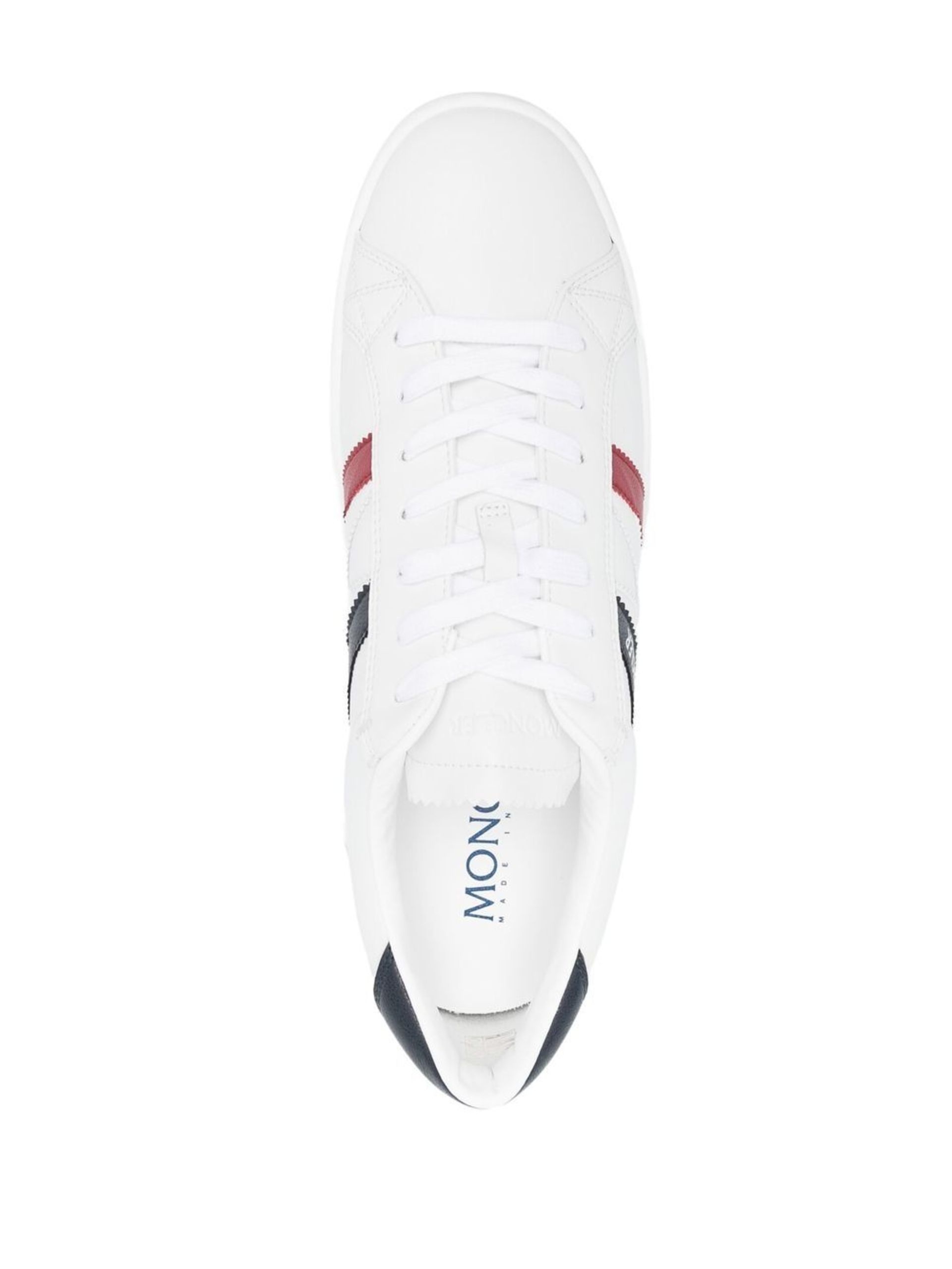 White Monaco M Faux-Leather Sneakers - 4