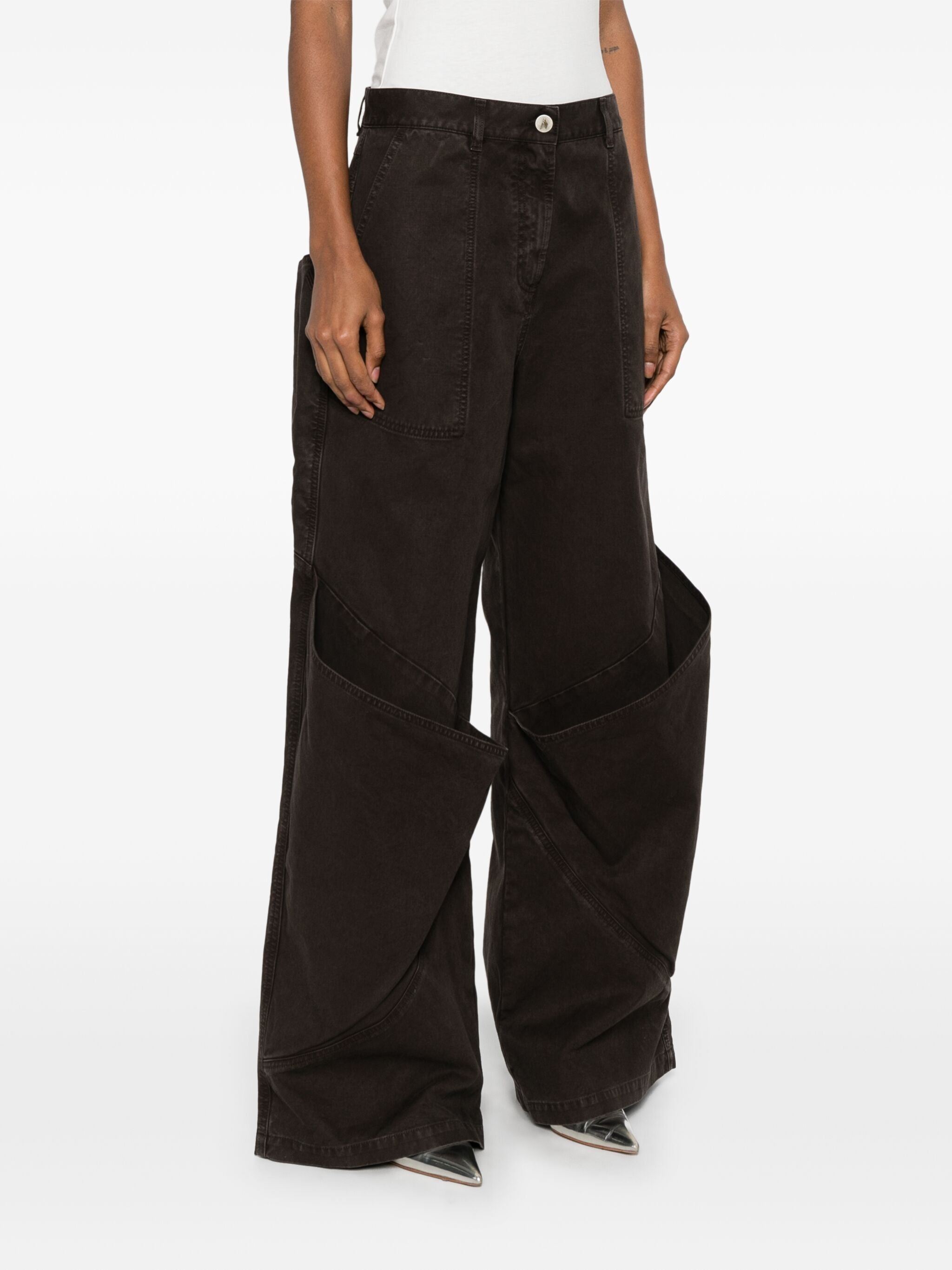 The Attico Women Gabardine Long Pant - 6