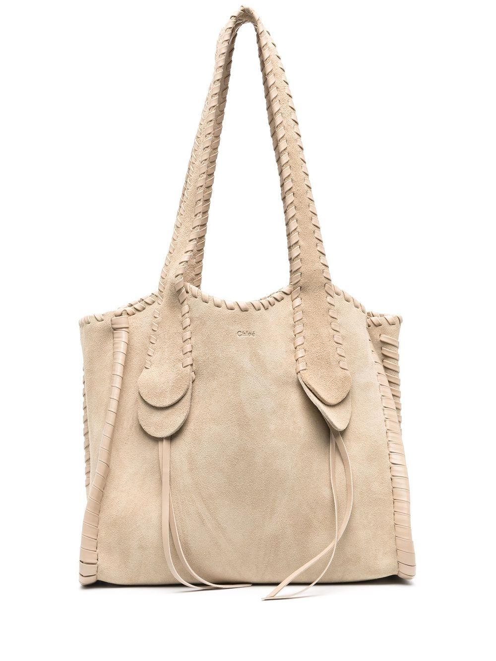 Mony whipstitch-detail tote bag - 1