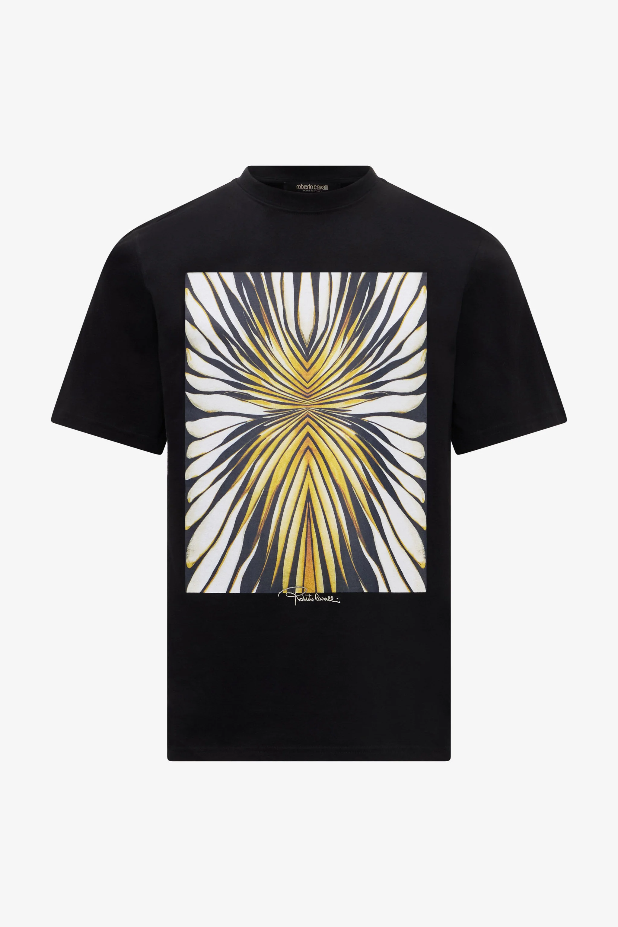 Ray Of Gold Print Pure Cotton T-shirt - 1