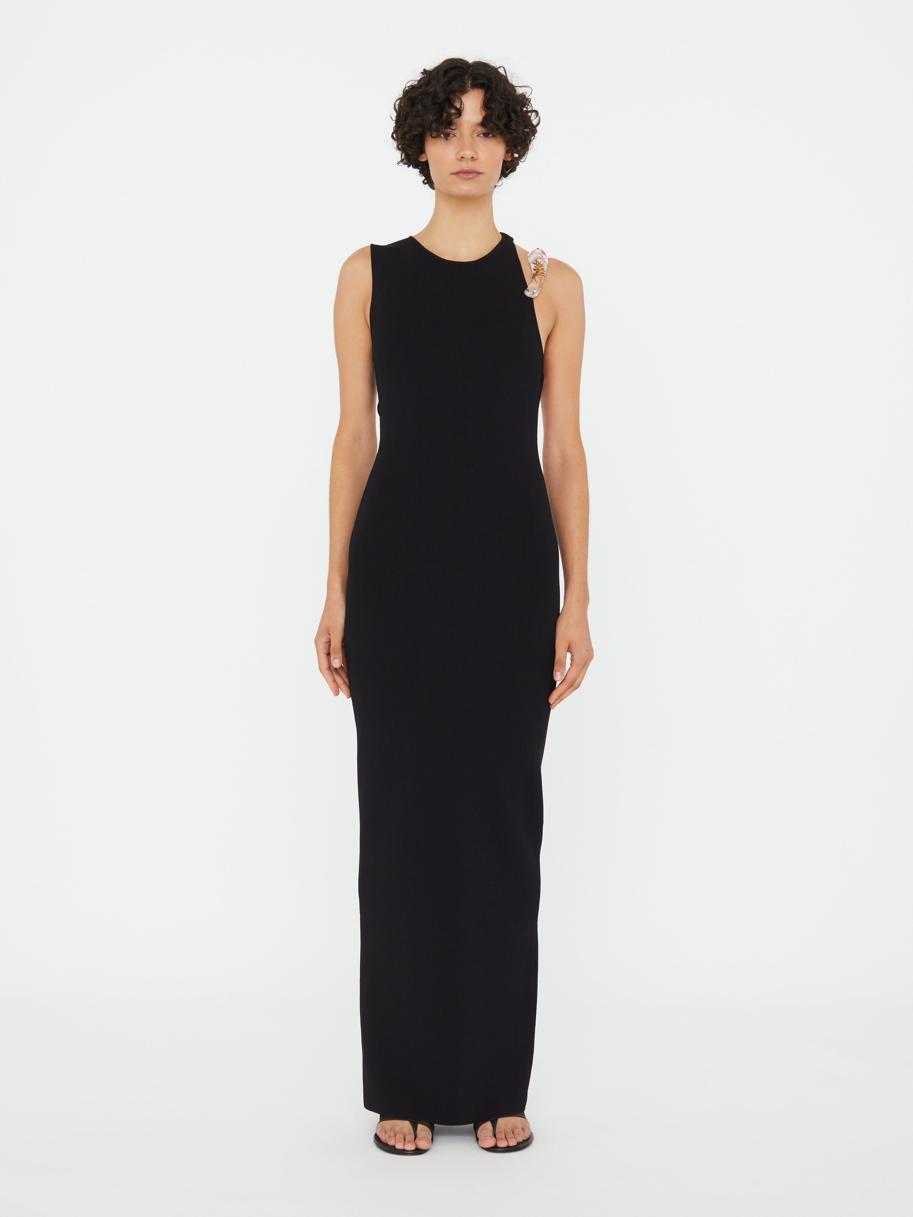 Encased Nature Resin Knit Column Dress - 4