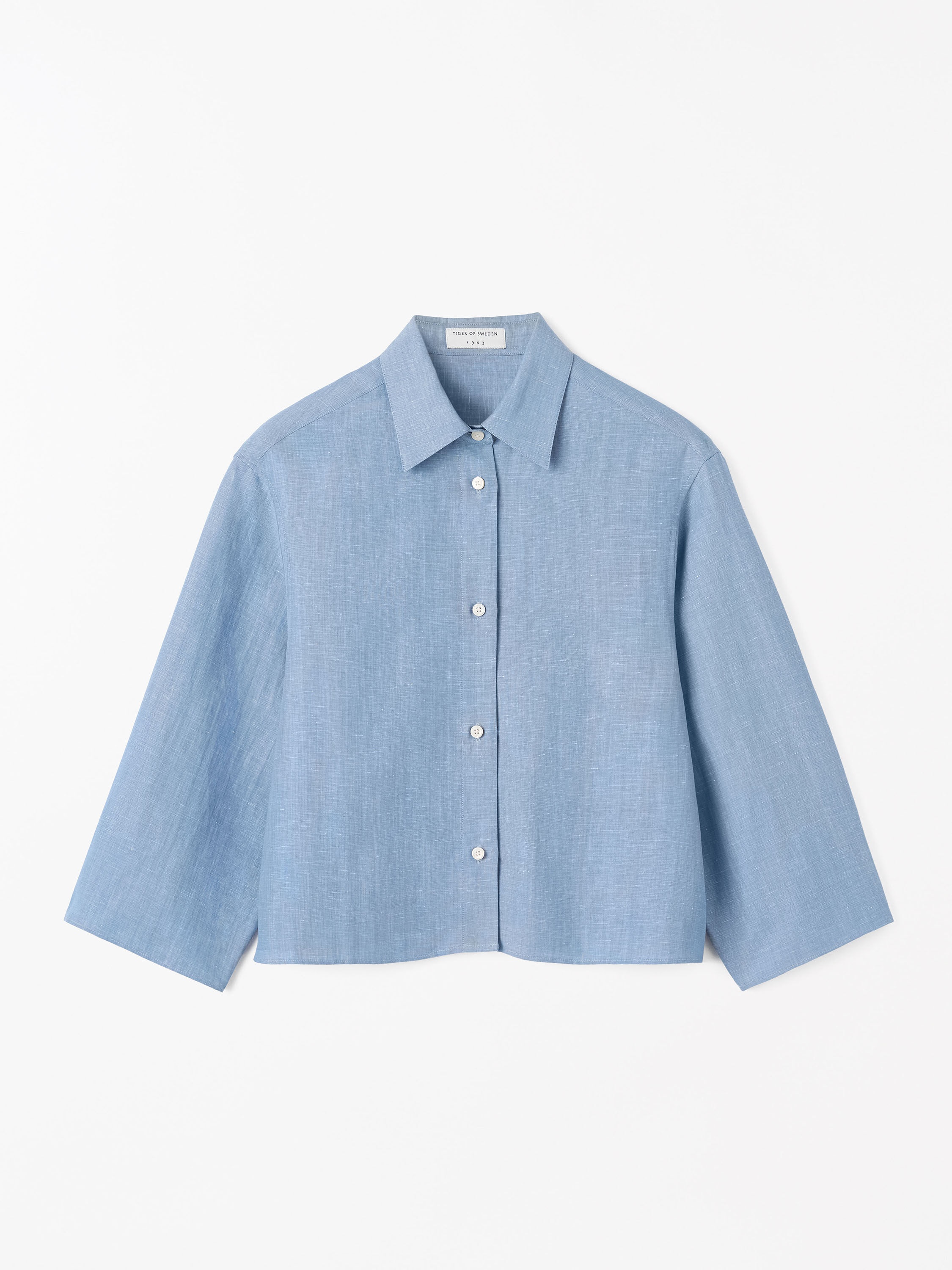 Corins Cropped Linen Shirt - 1