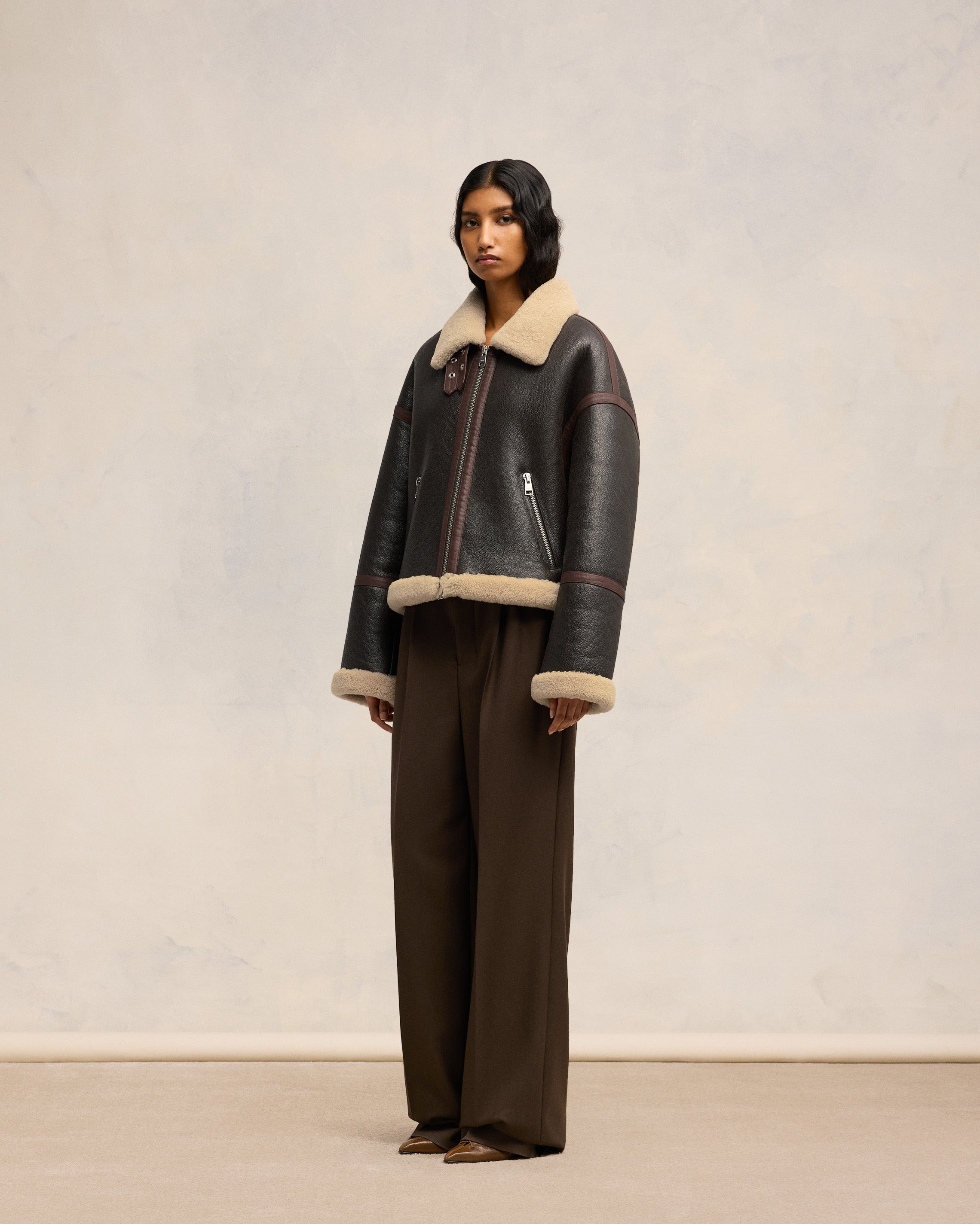 SHEARLING ZIPPED JACKET - 6