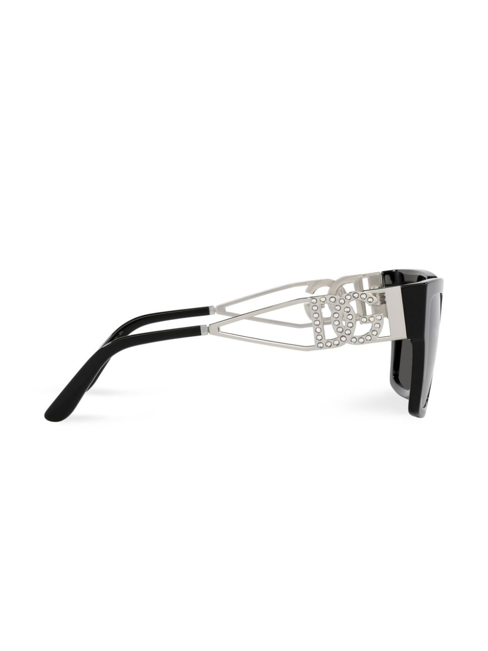 crystal-embellished square-frame sunglasses - 5