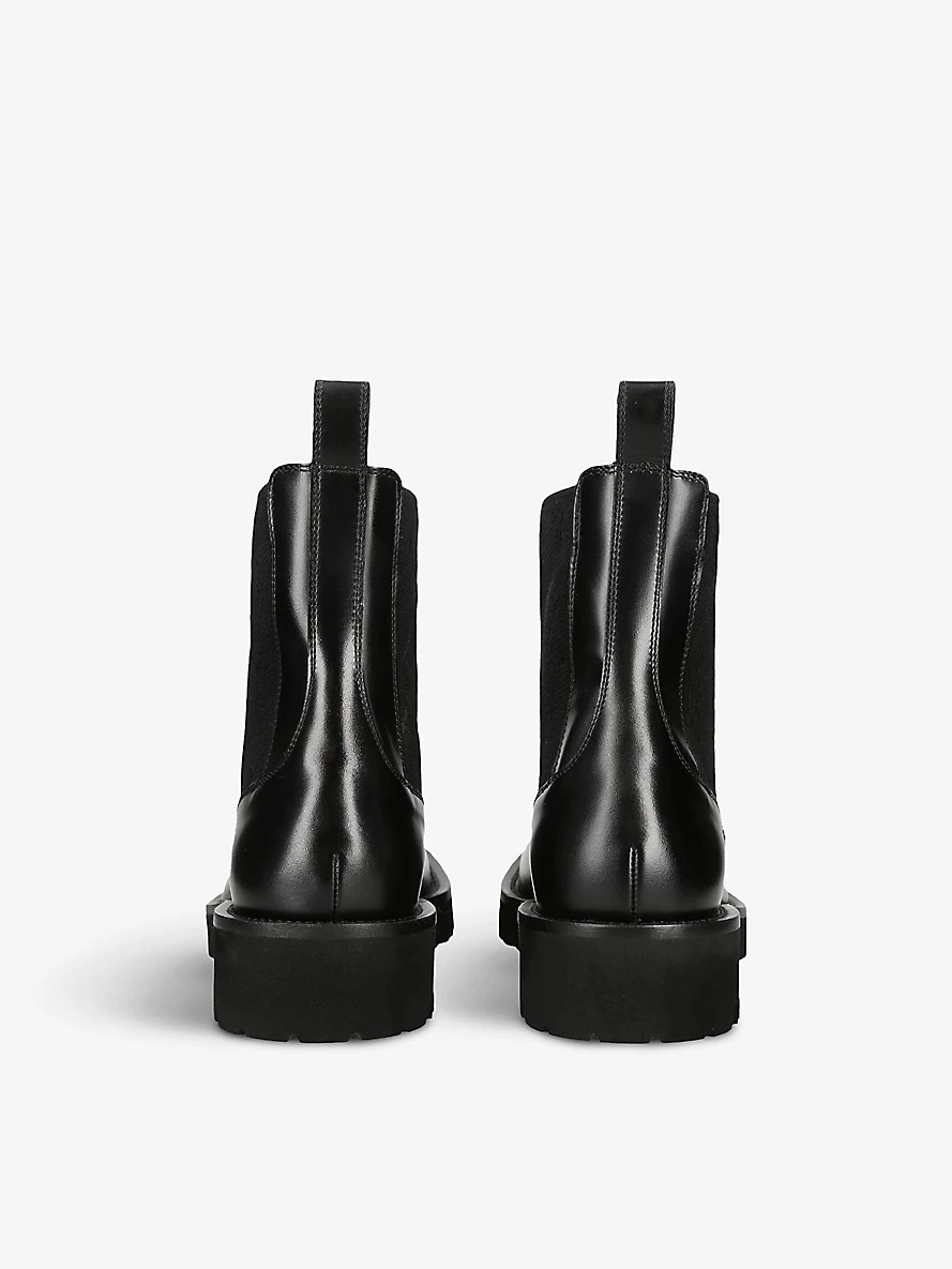 Beatle logo-print leather Chelsea boots - 4