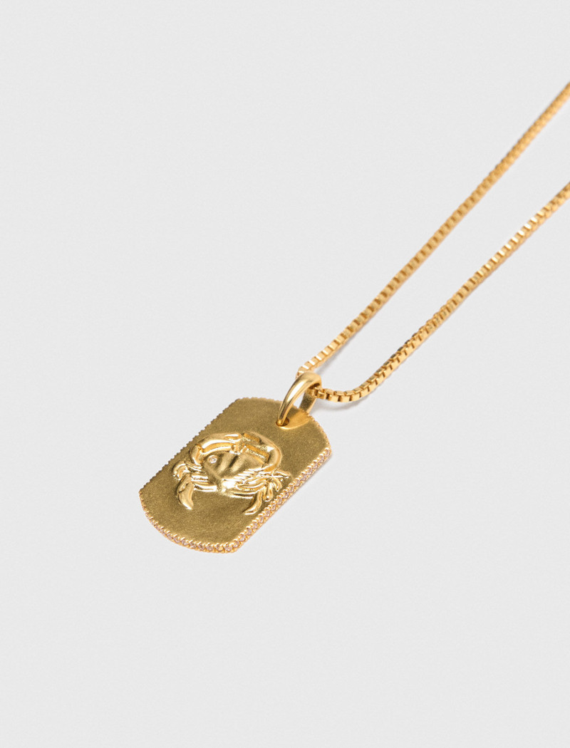 maje Zodiac sign plaque necklace outlook