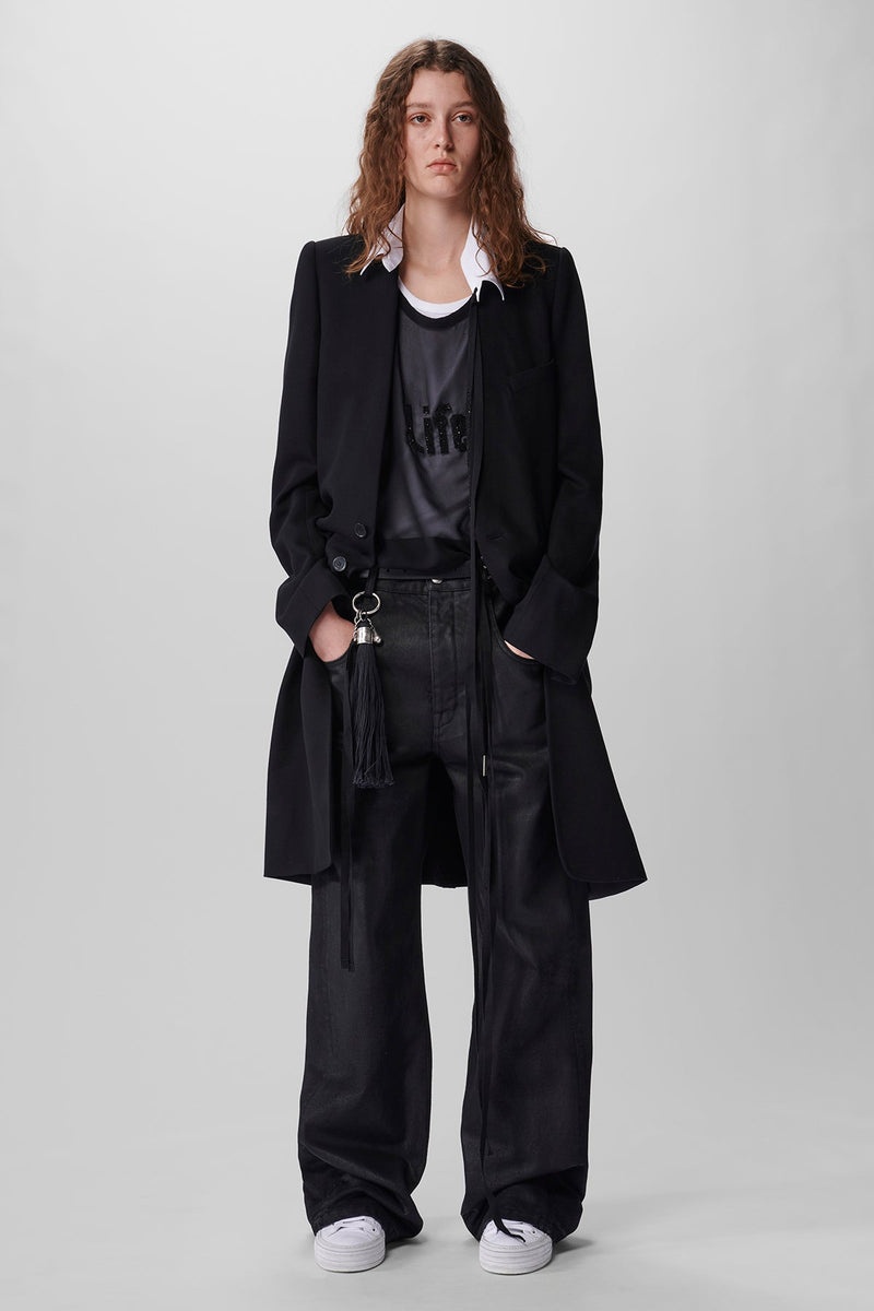 Celine Standard Collarless Coat - 4