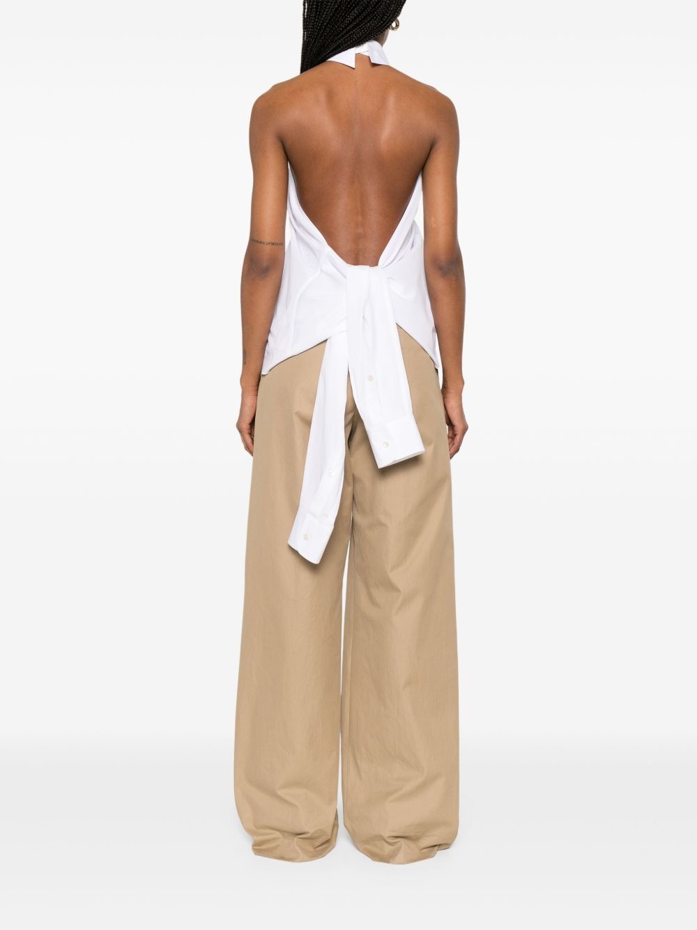 halterneck sleeveless top - 4