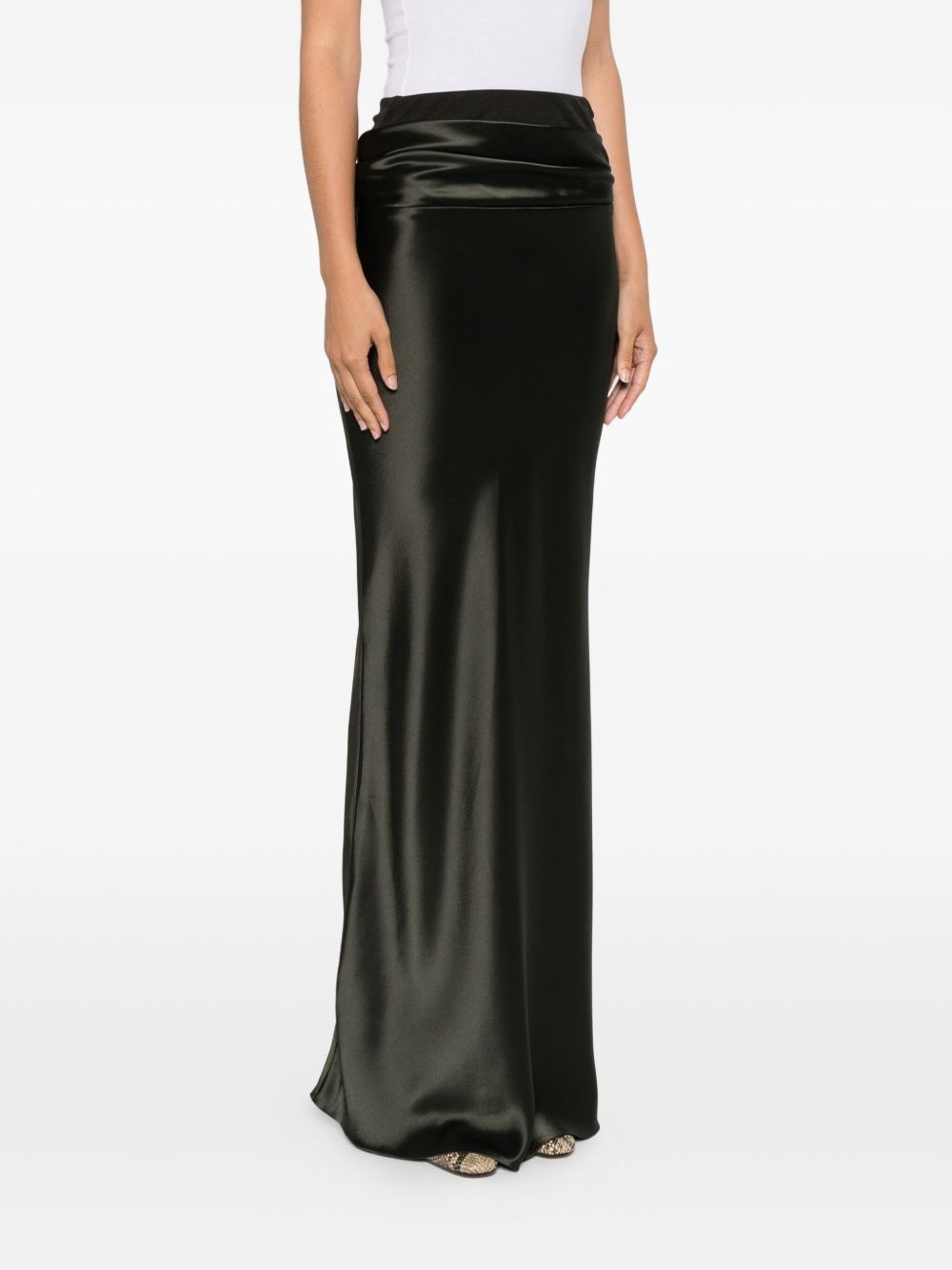 Letto draped-detail maxi skirt - 3