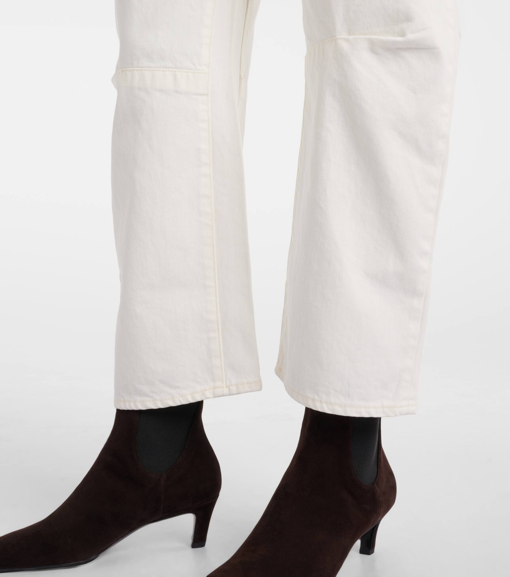 Shon high-rise barrel-leg jeans - 5