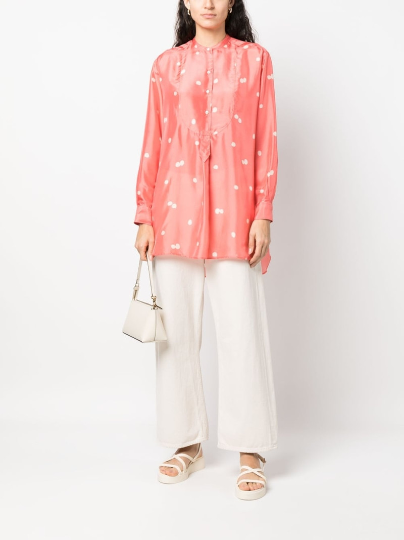 Aspesi polka dot-print silk tunic outlook