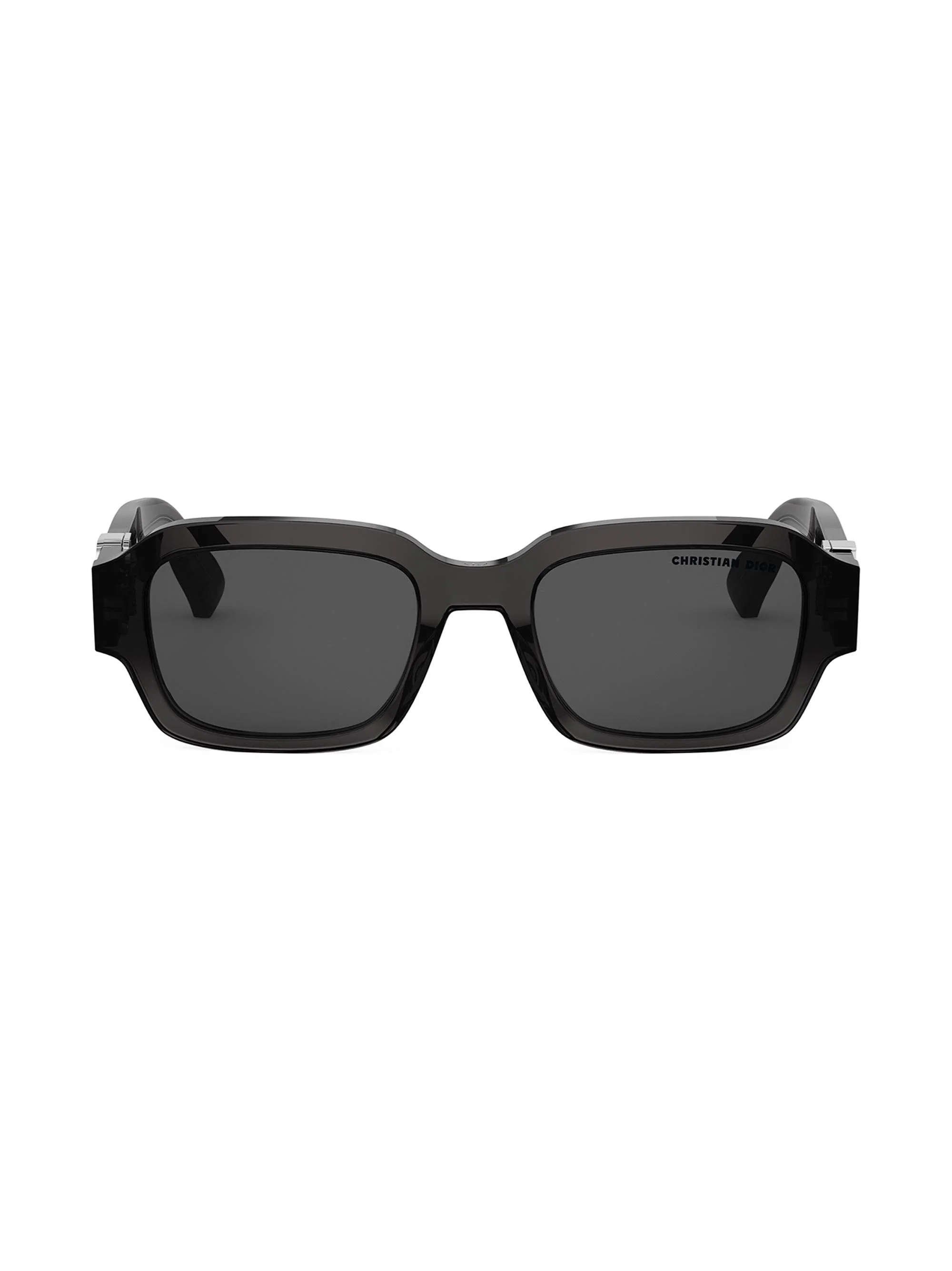 Men's DiorOblique S2I 52MM Rectangular Sunglasses - Black Grey - 1