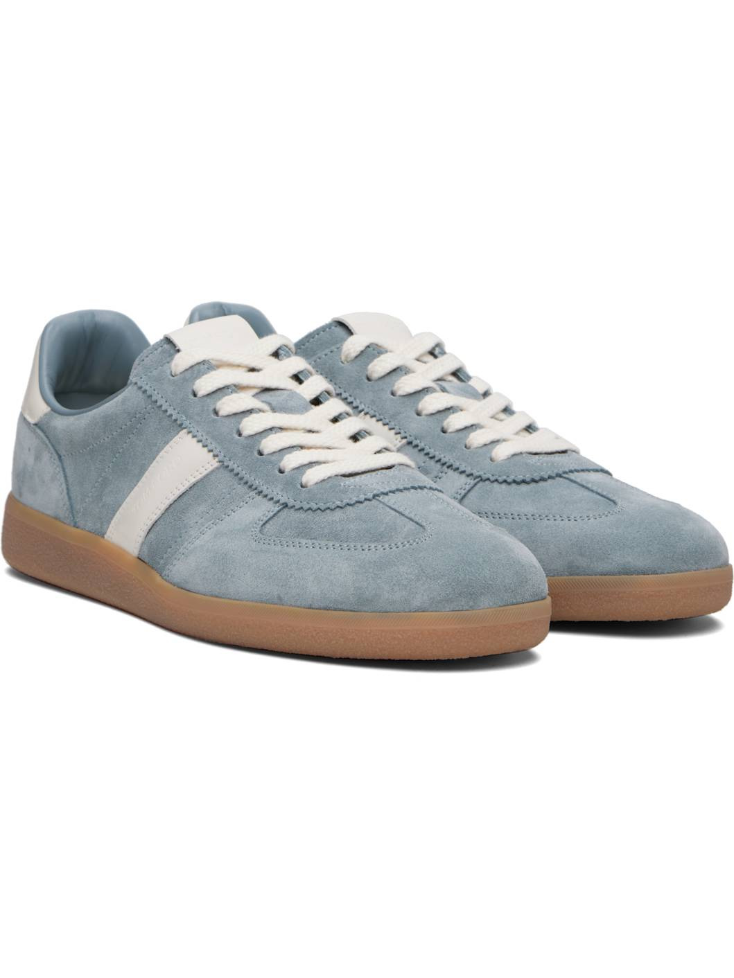 Blue Suede Archer Sneakers - 4