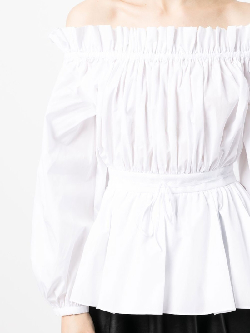 off-shoulder cotton blouse 5