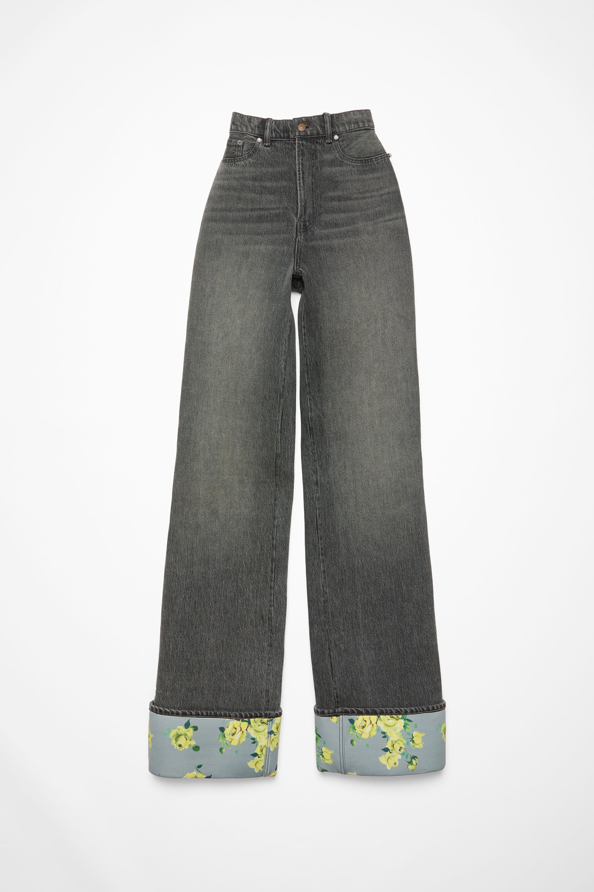 Denim bonded trousers - Anthracite grey - 8