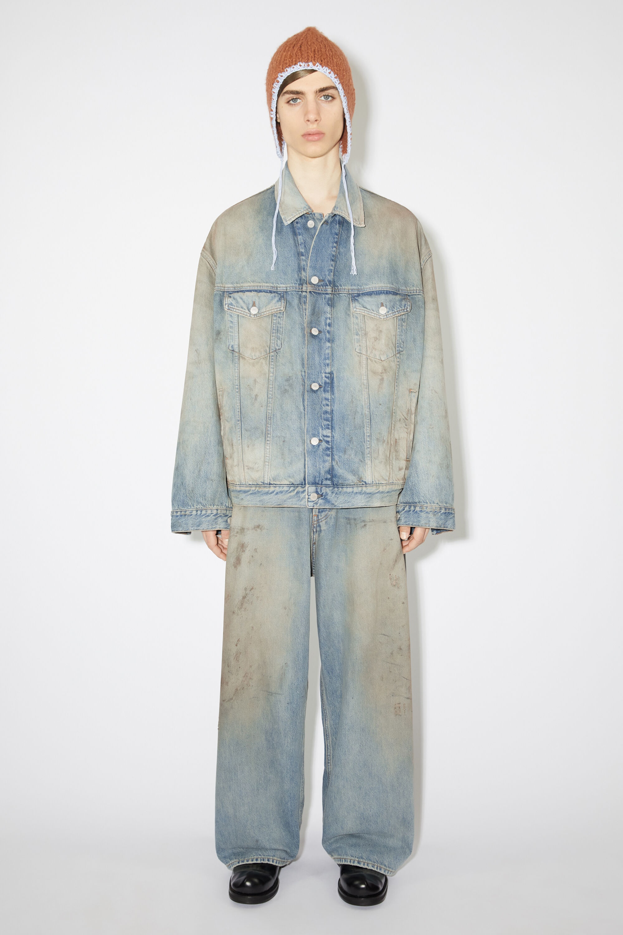 Oversized fit denim jacket - Light blue - 2