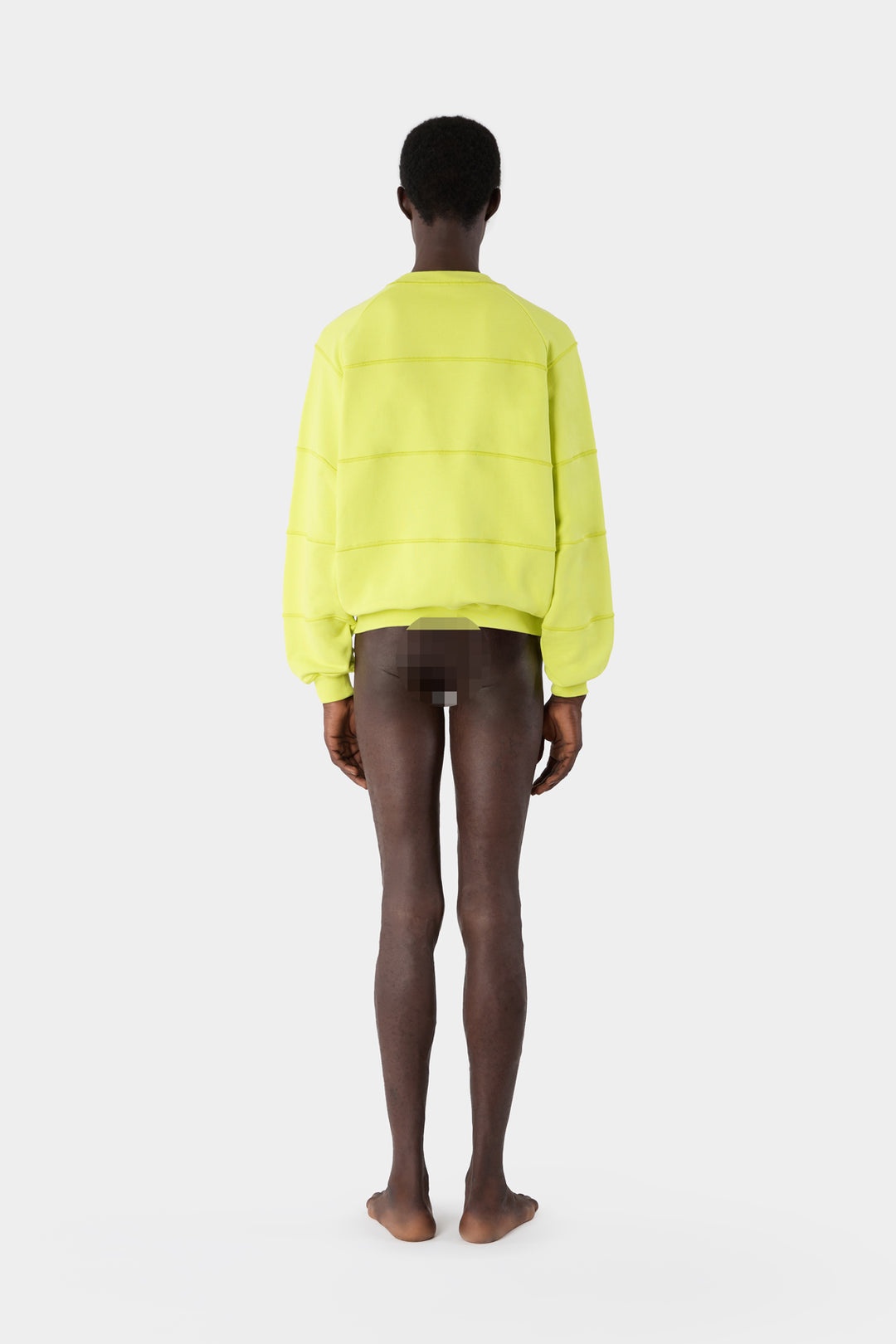 PANEL SWEATSHIRT / limeade - 7