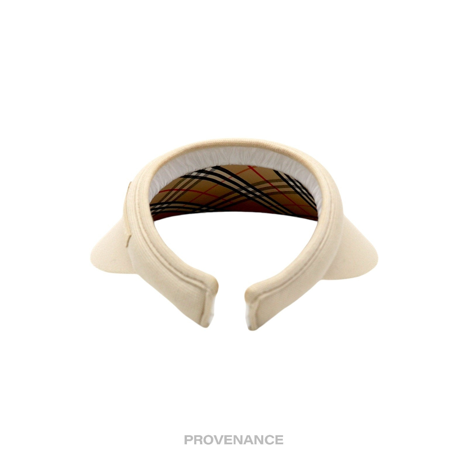 Burberry Knight Logo Golf Visor - Chalk Nova Check - 4