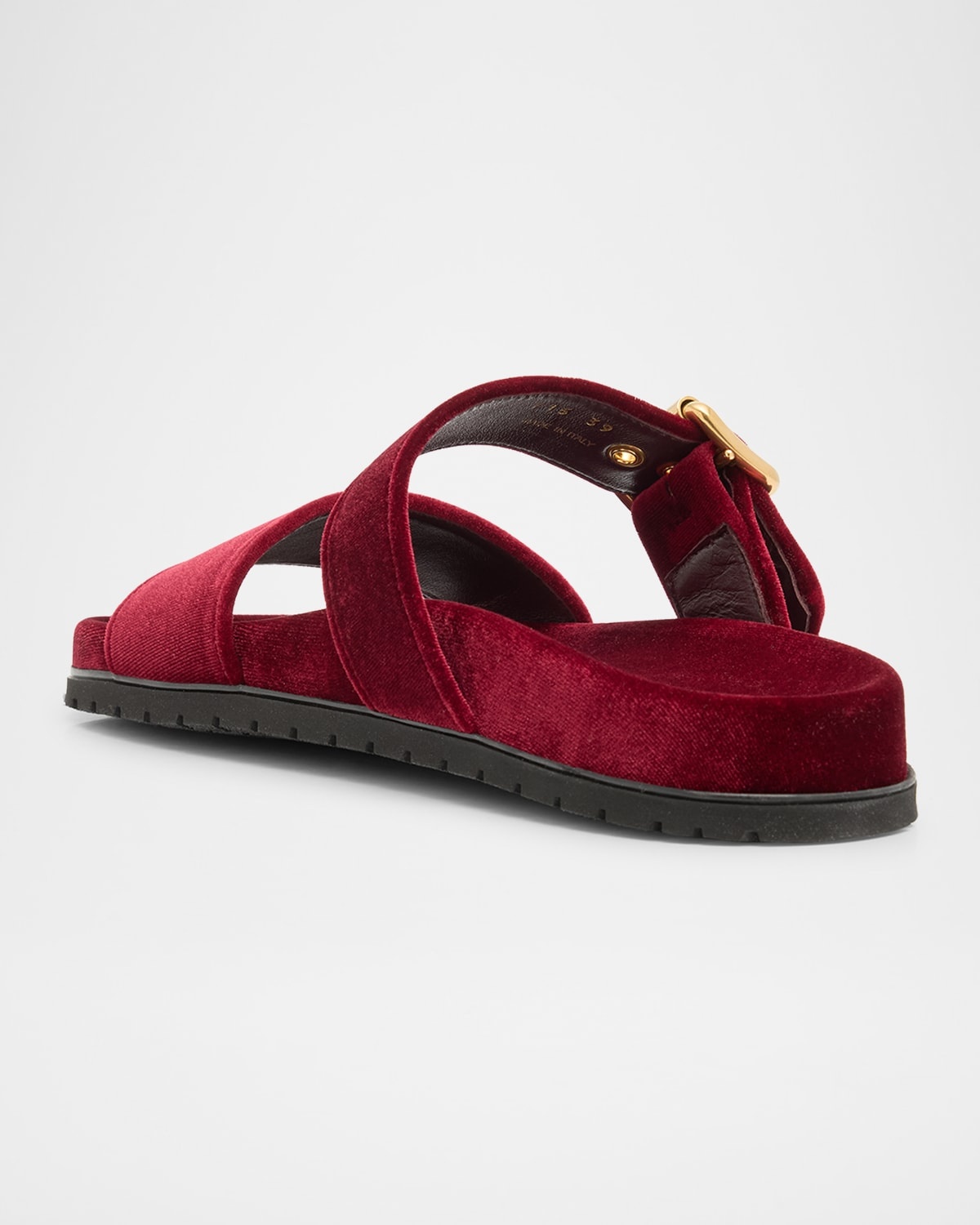 Velvet Dual-Band Flat Sandals - 4