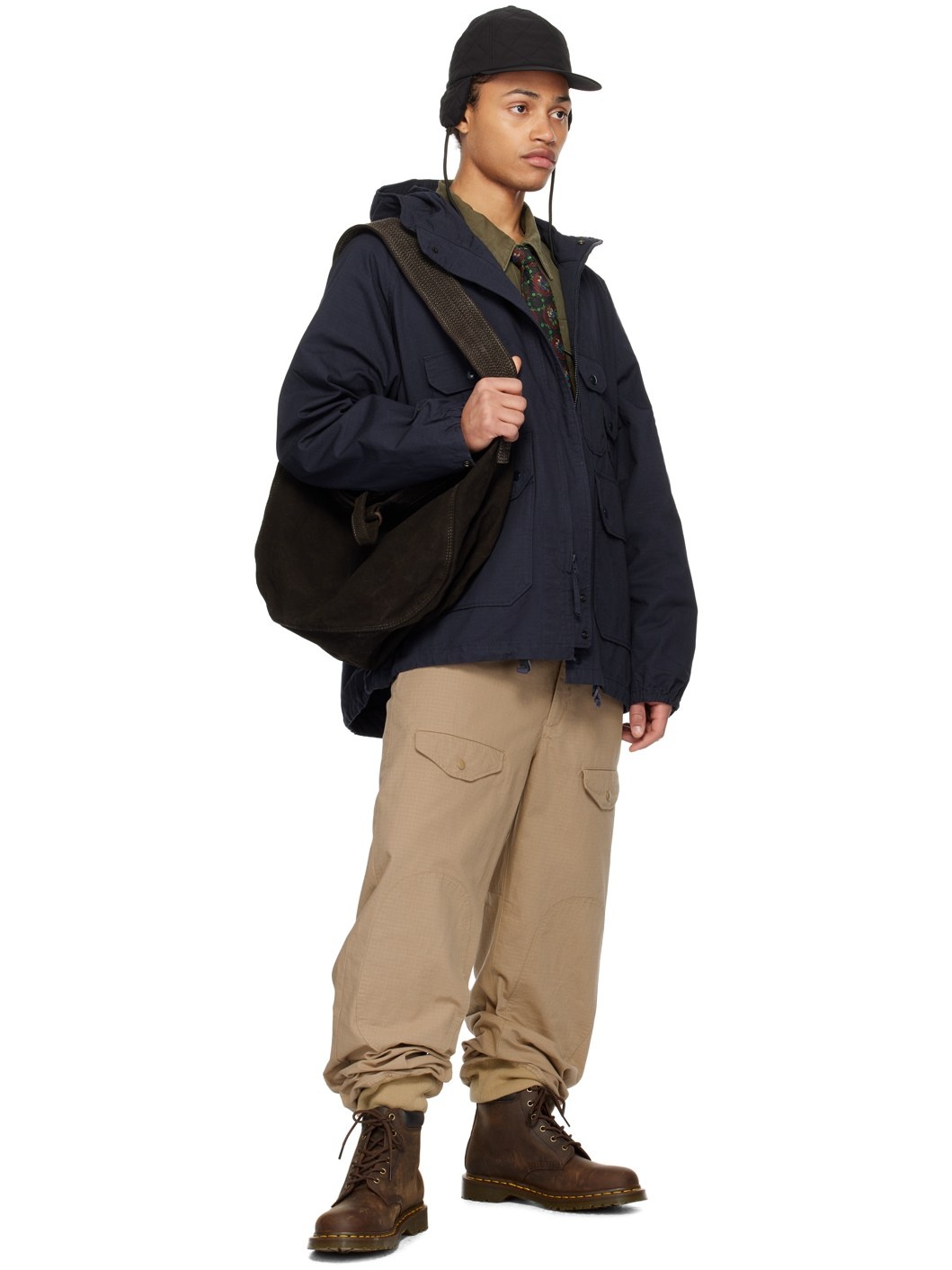 Khaki Drawstring Cargo Pants - 4