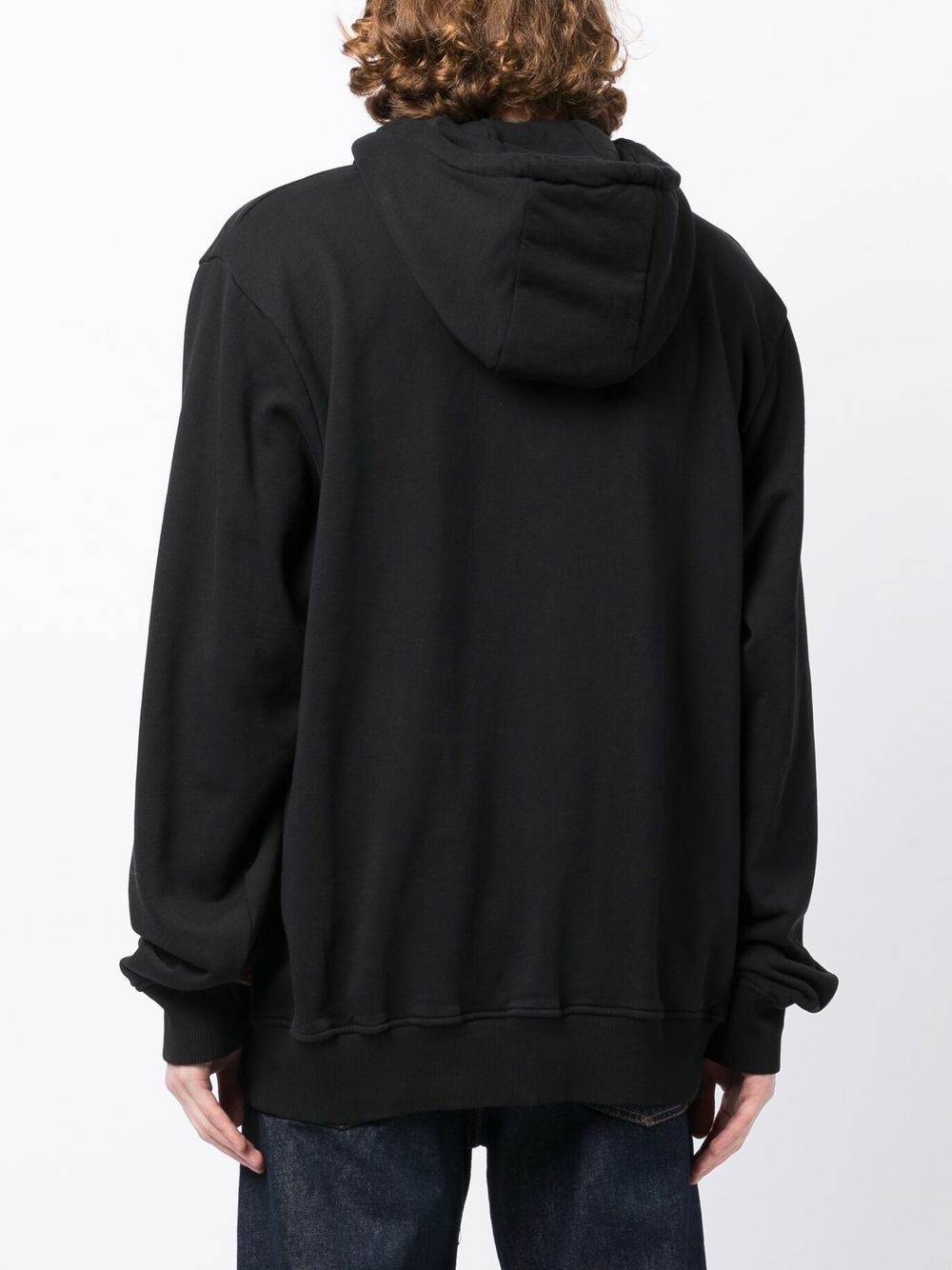 slogan-print long-sleeve hoodie - 4