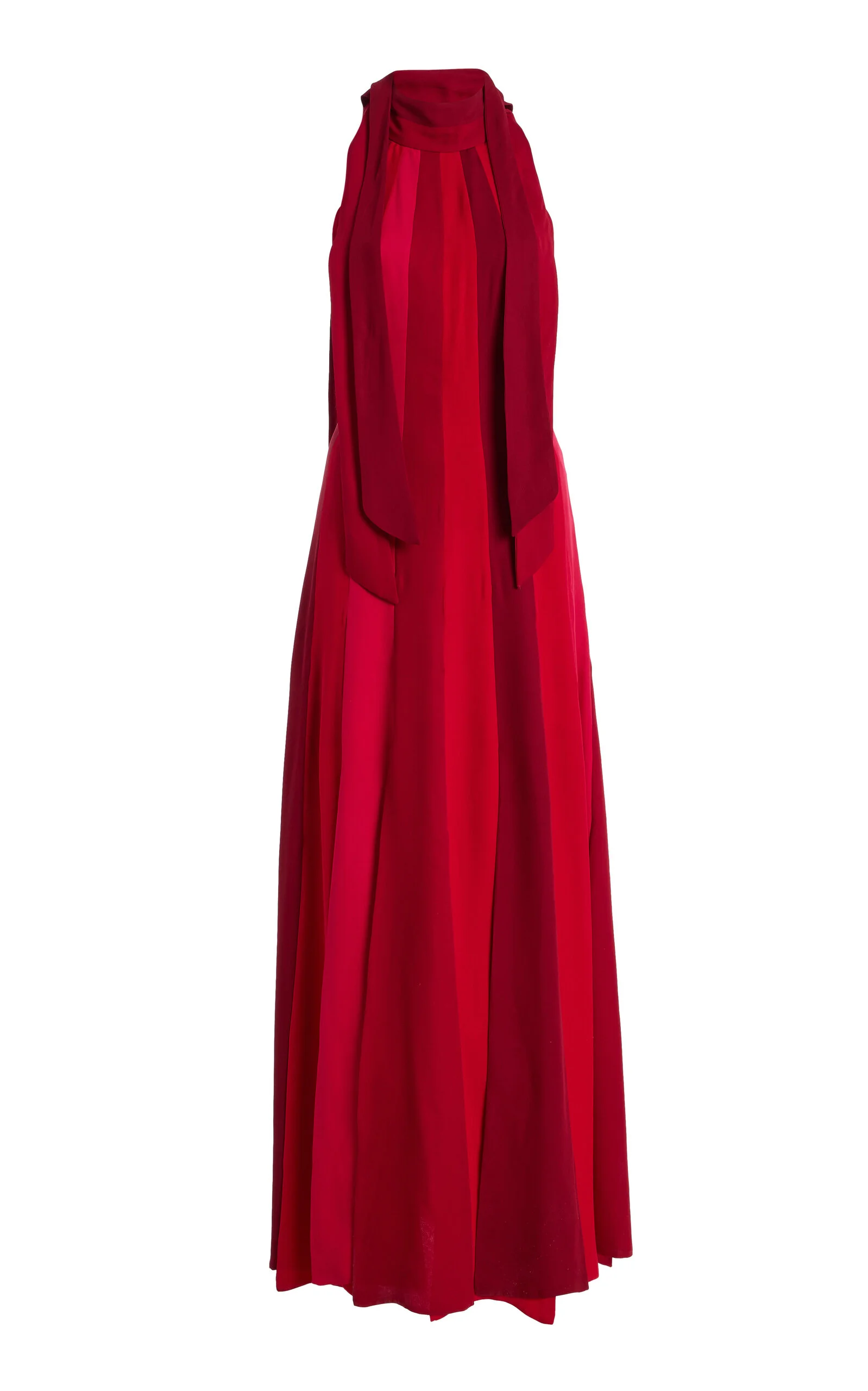 Exclusive Car Wash Silk Chiffon Gown red - 1