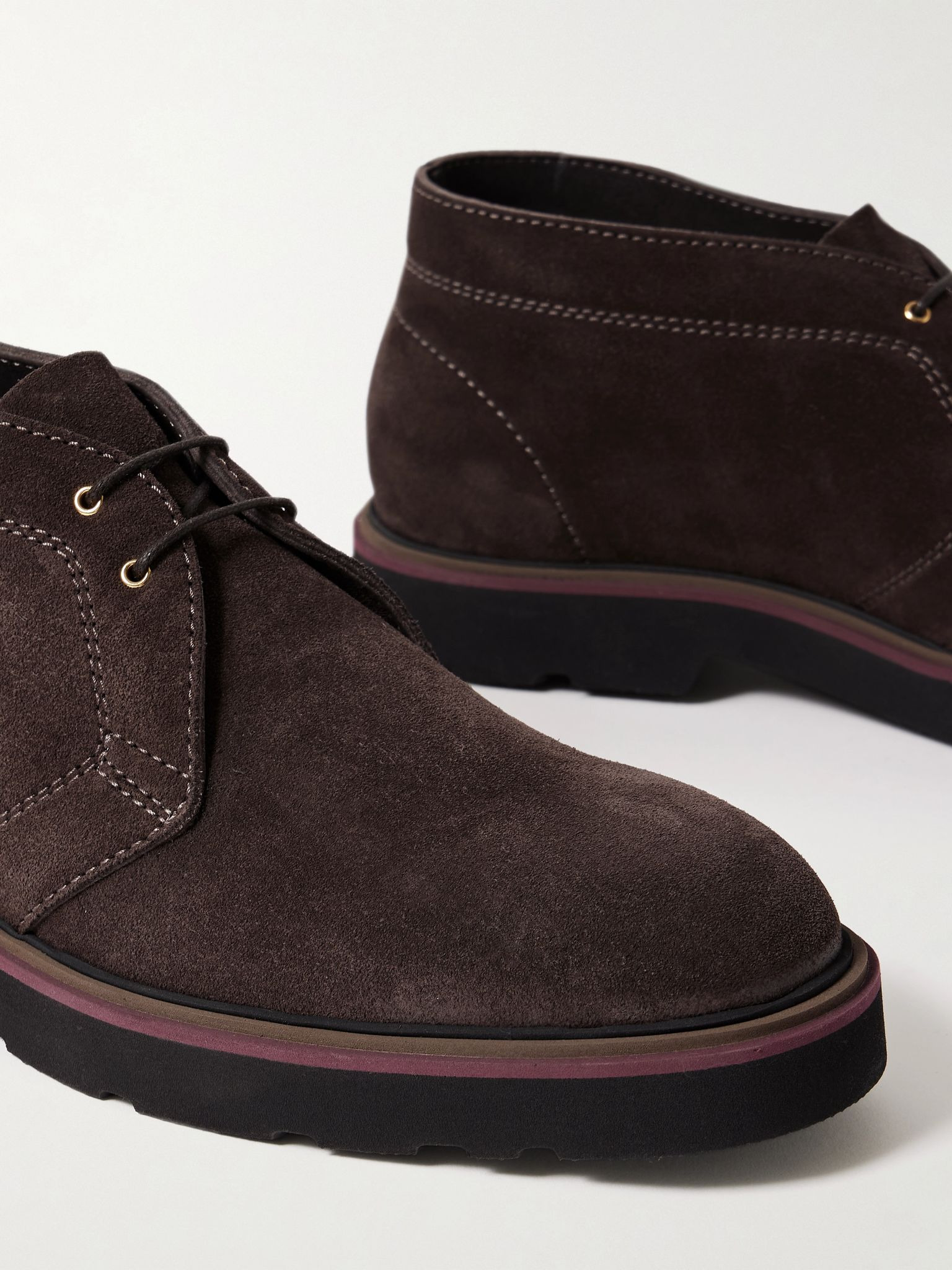 Karr Suede Chukka Boots Dark brown - 5