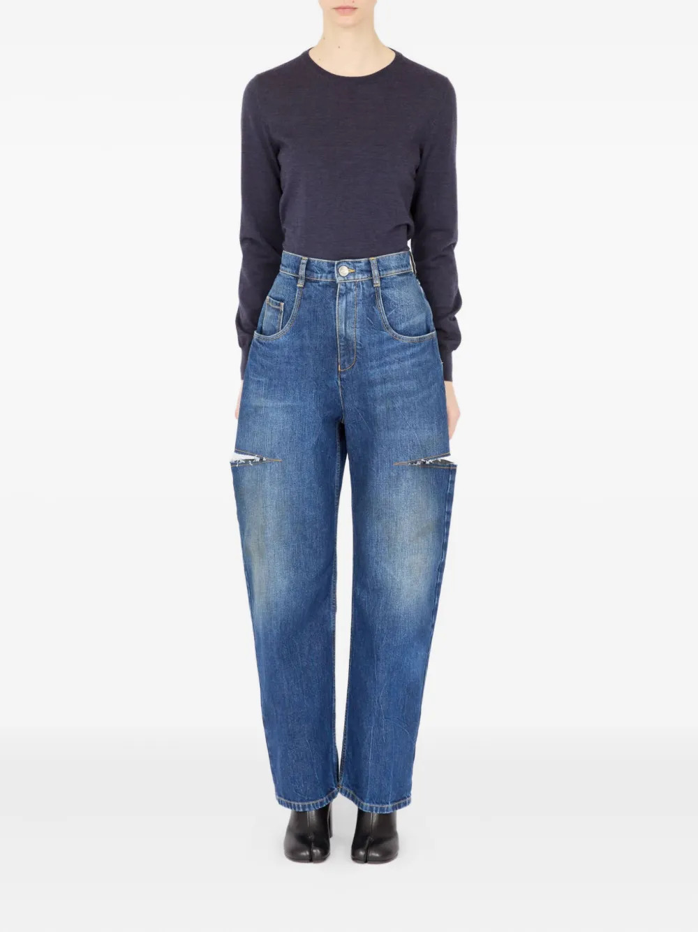 MAISON MARGIELA - Women Cut-Out Jeans - 1