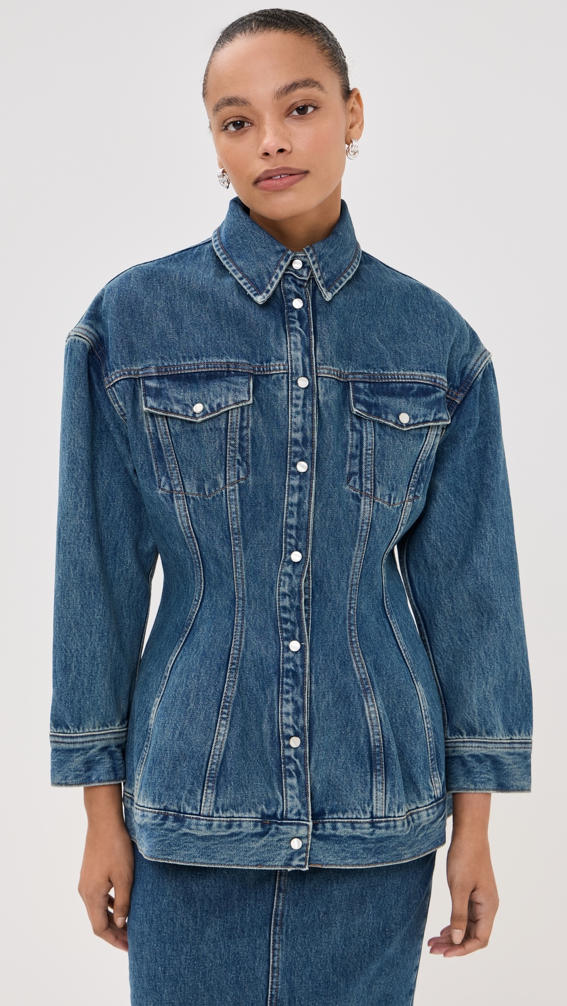 Denim Contour Jacket - 6