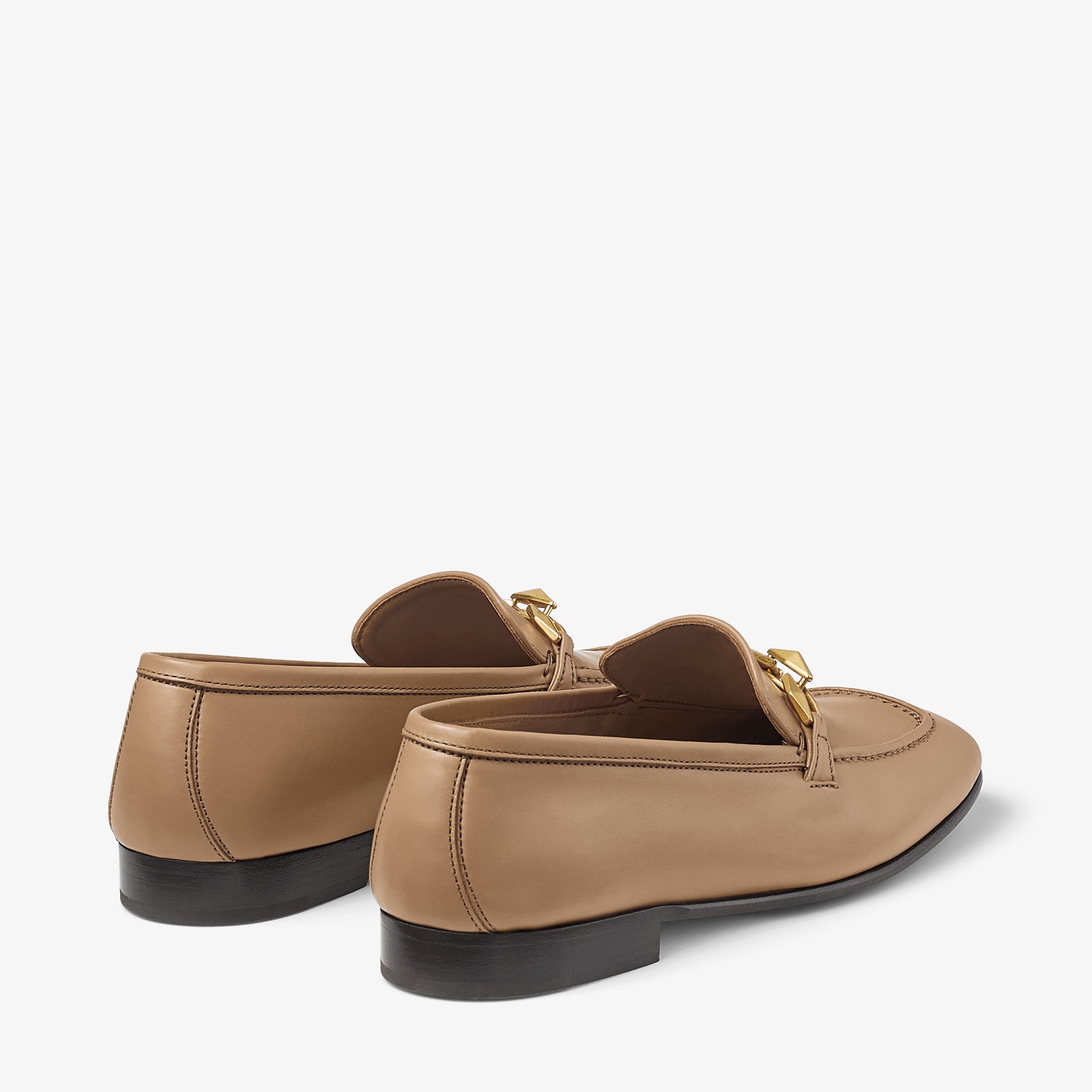 Diamond Tilda Loafer
Biscuit Calf Leather Loafers with Diamond Chain - 5