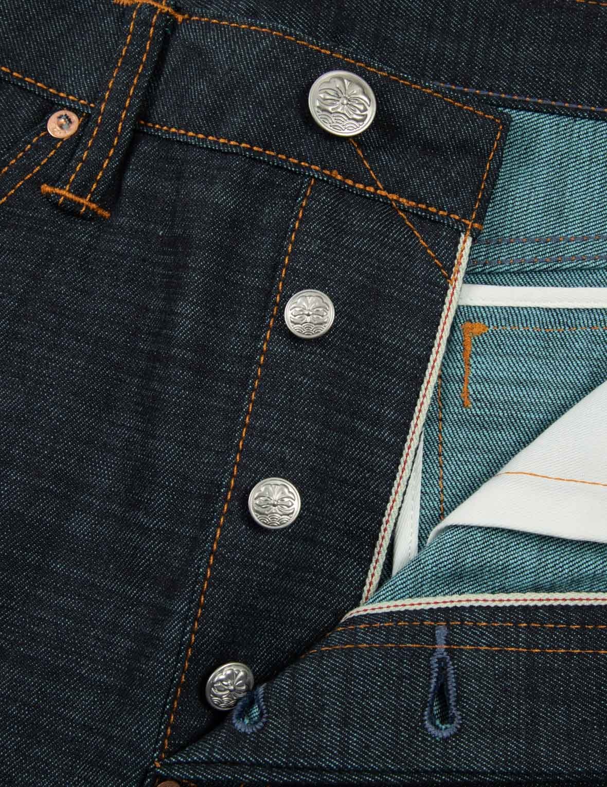 Koi Embroidery and Brushstroke Daicock Print Cropped Jeans #2027 - 10