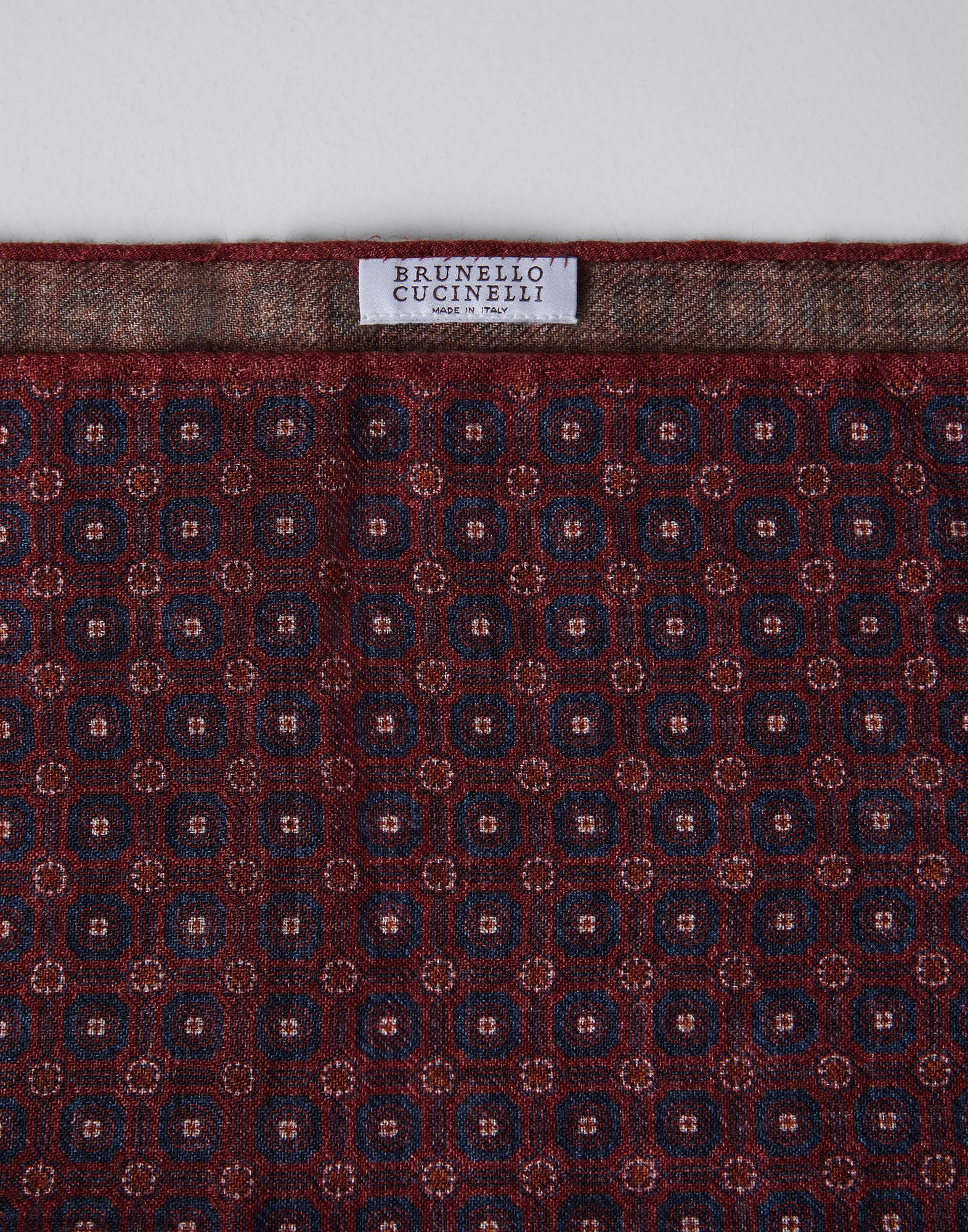 Double face wool flannel pocket square - 2