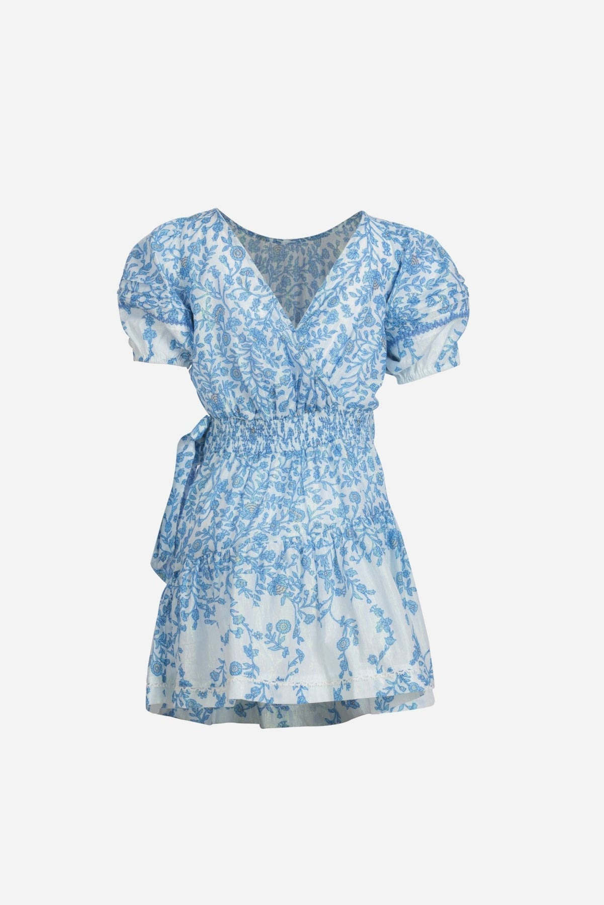 Mini Dress Chantal for girls - Blue Lazuli - 2